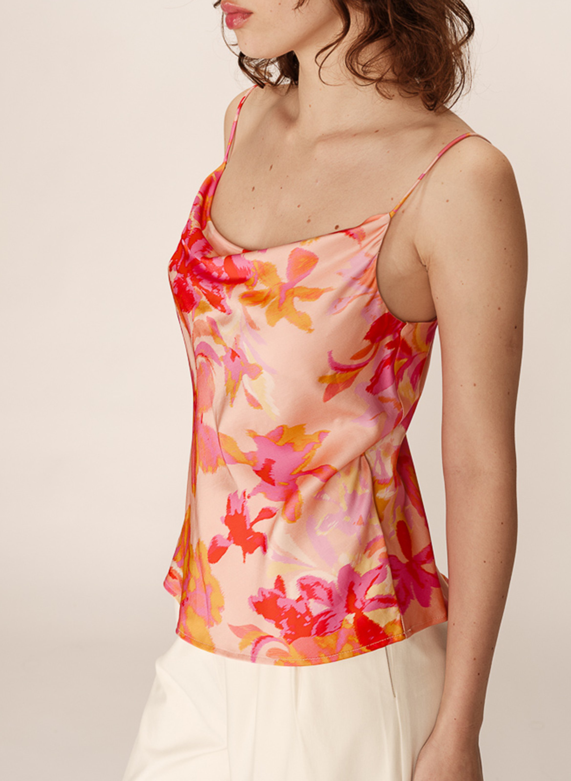 Débardeur encolure bénitier  Rose