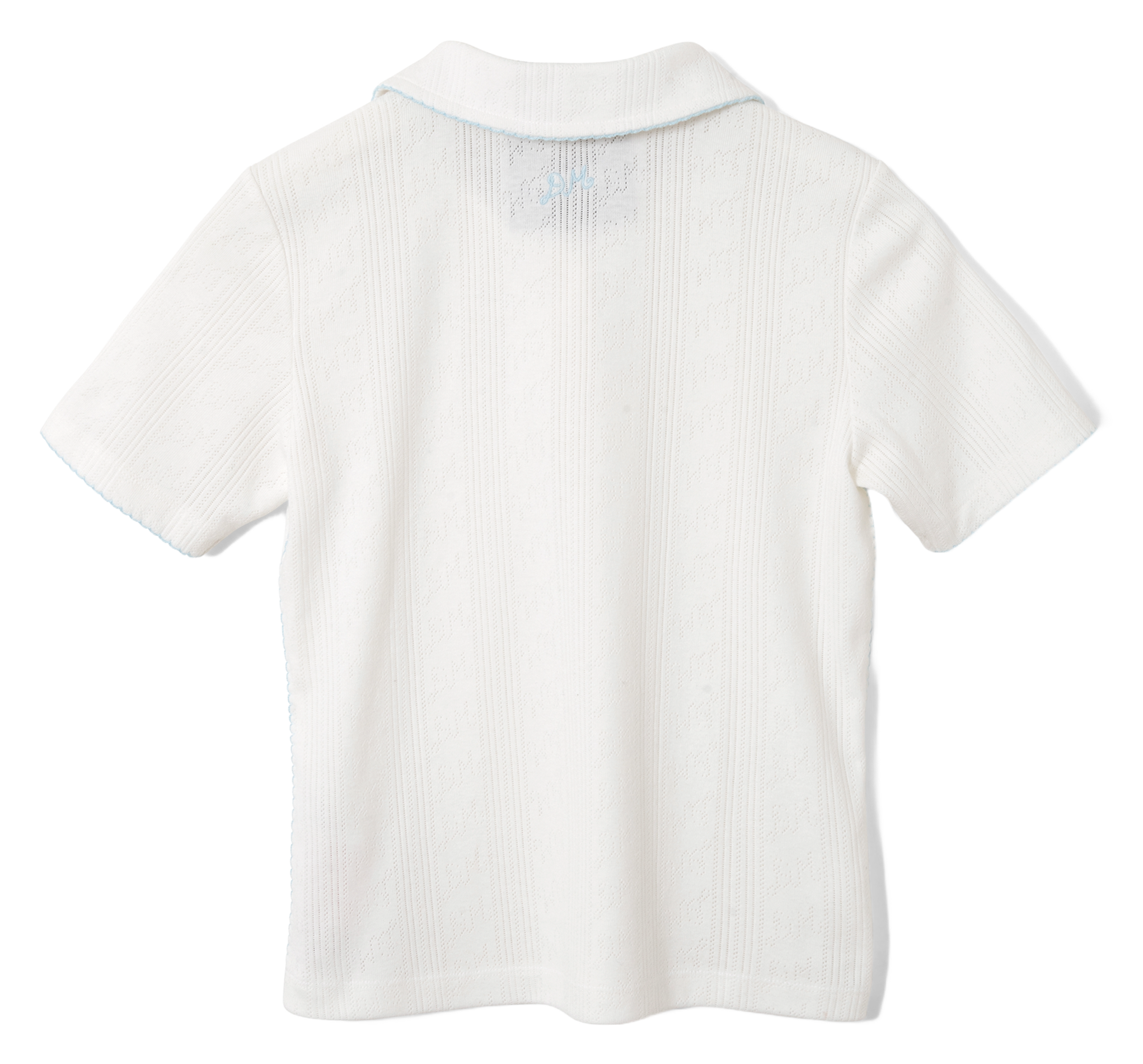 Short-sleeved perforated polo DAMSON MADDER White