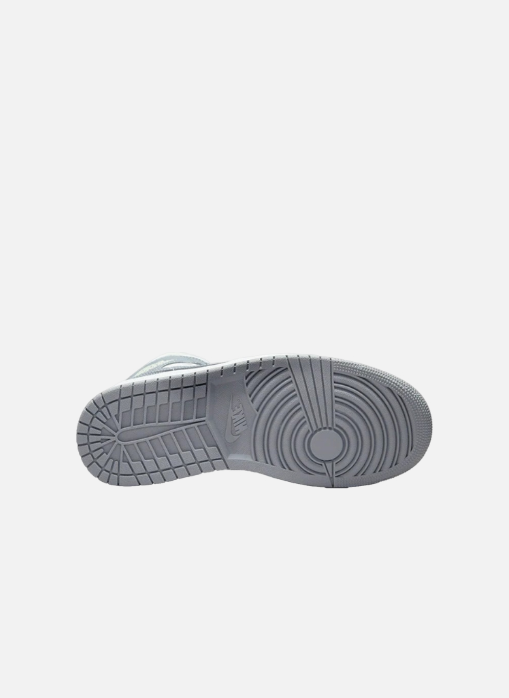 High-top leather sneakers Jordan Grey