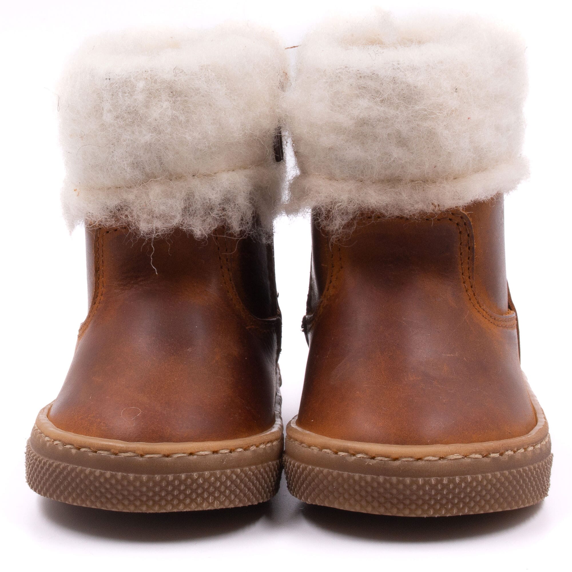 Baby fur-lined boots Boni & Sidonie Brown