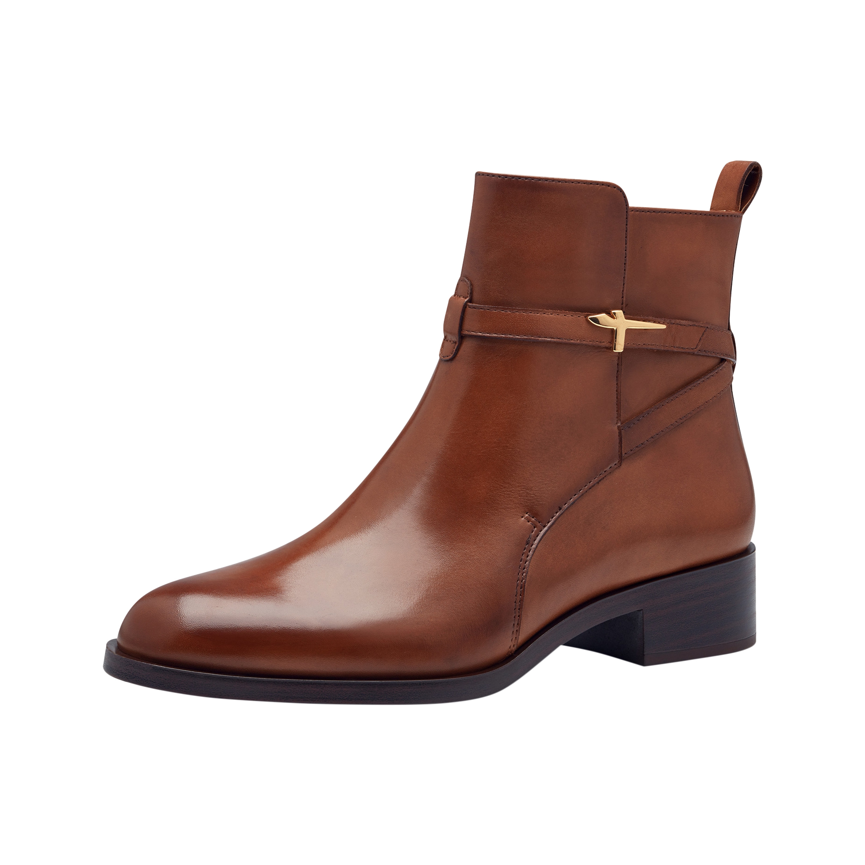 Leather ankle boots Black