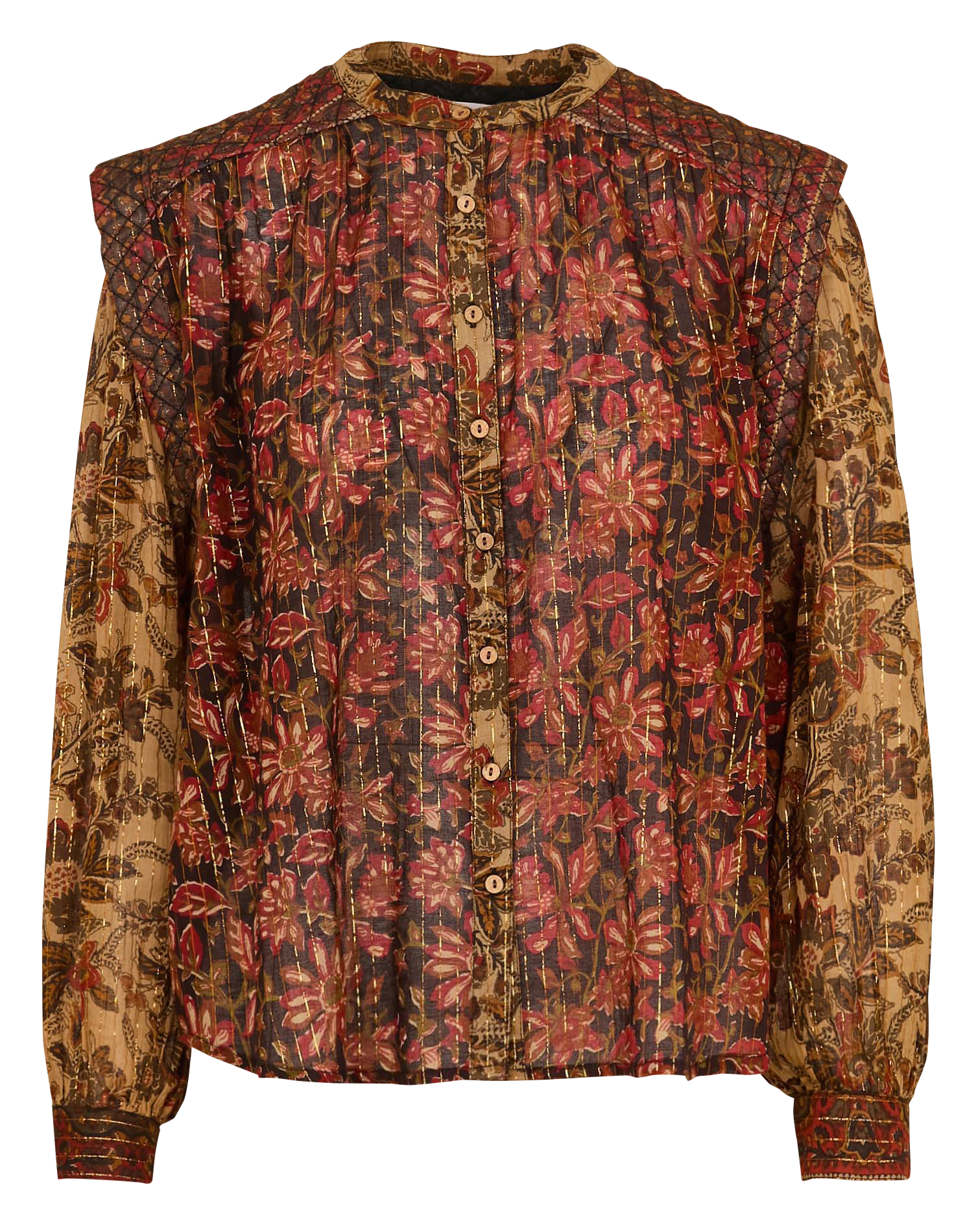 Chemise ample en coton mélangé MAISON HOTEL Orange