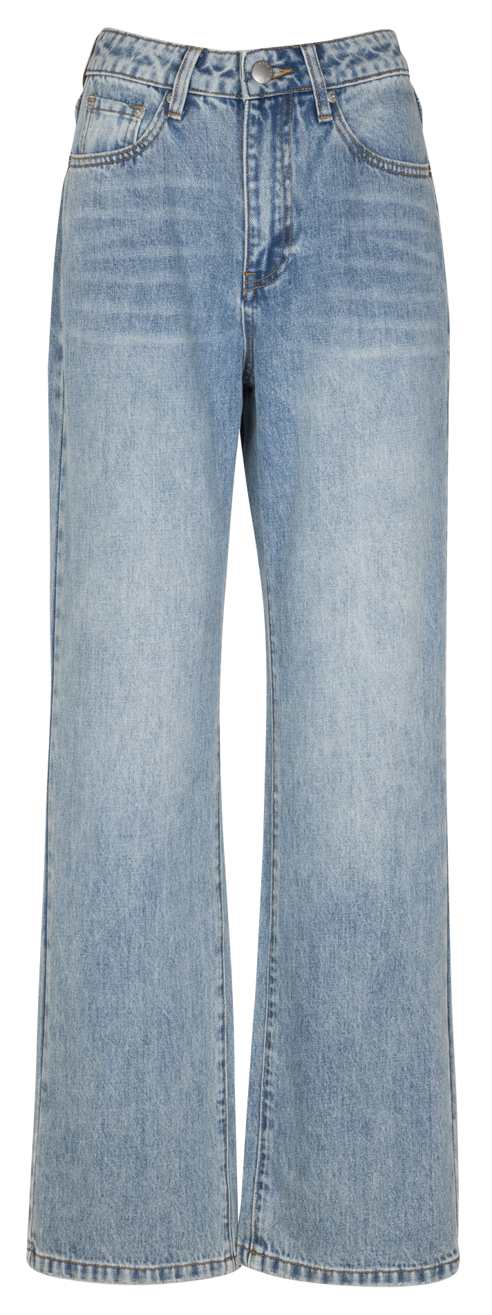 Jean droit en coton SUNCOO Bleu