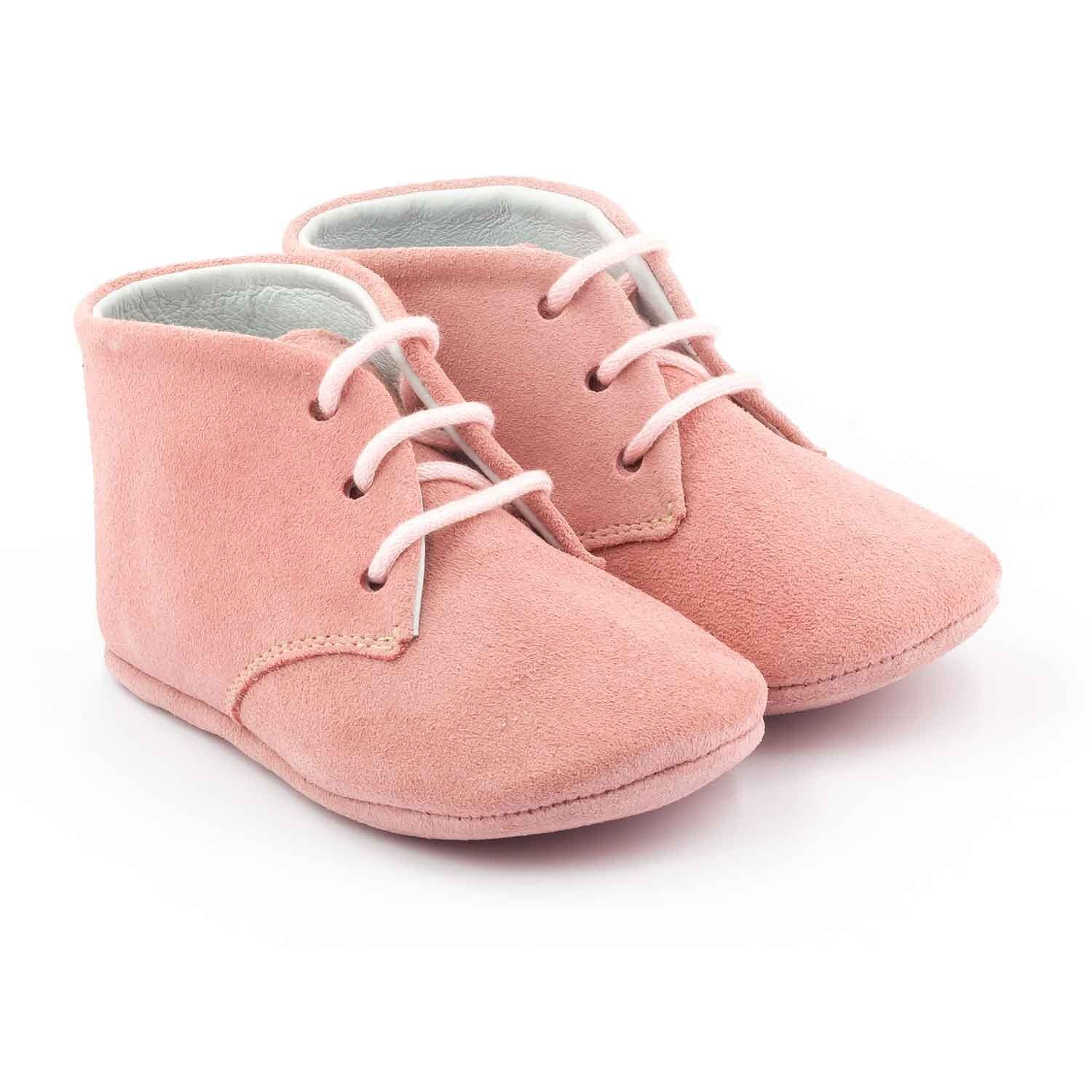 Chausson cuir souple bébé Boni & Sidonie Rose