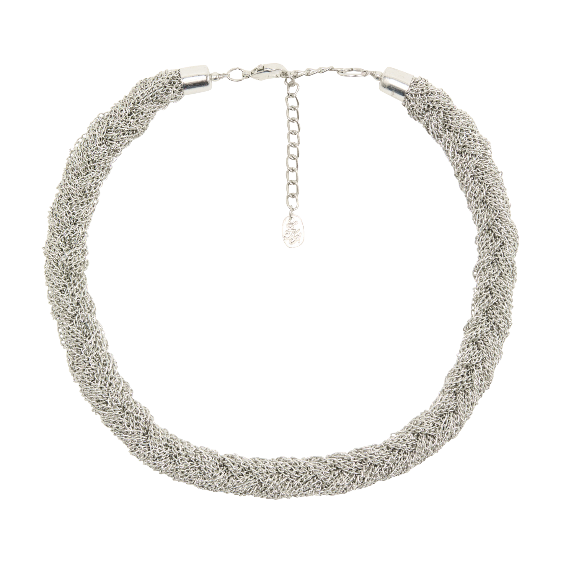 Collier tresse en chaîne FEEKA Argent