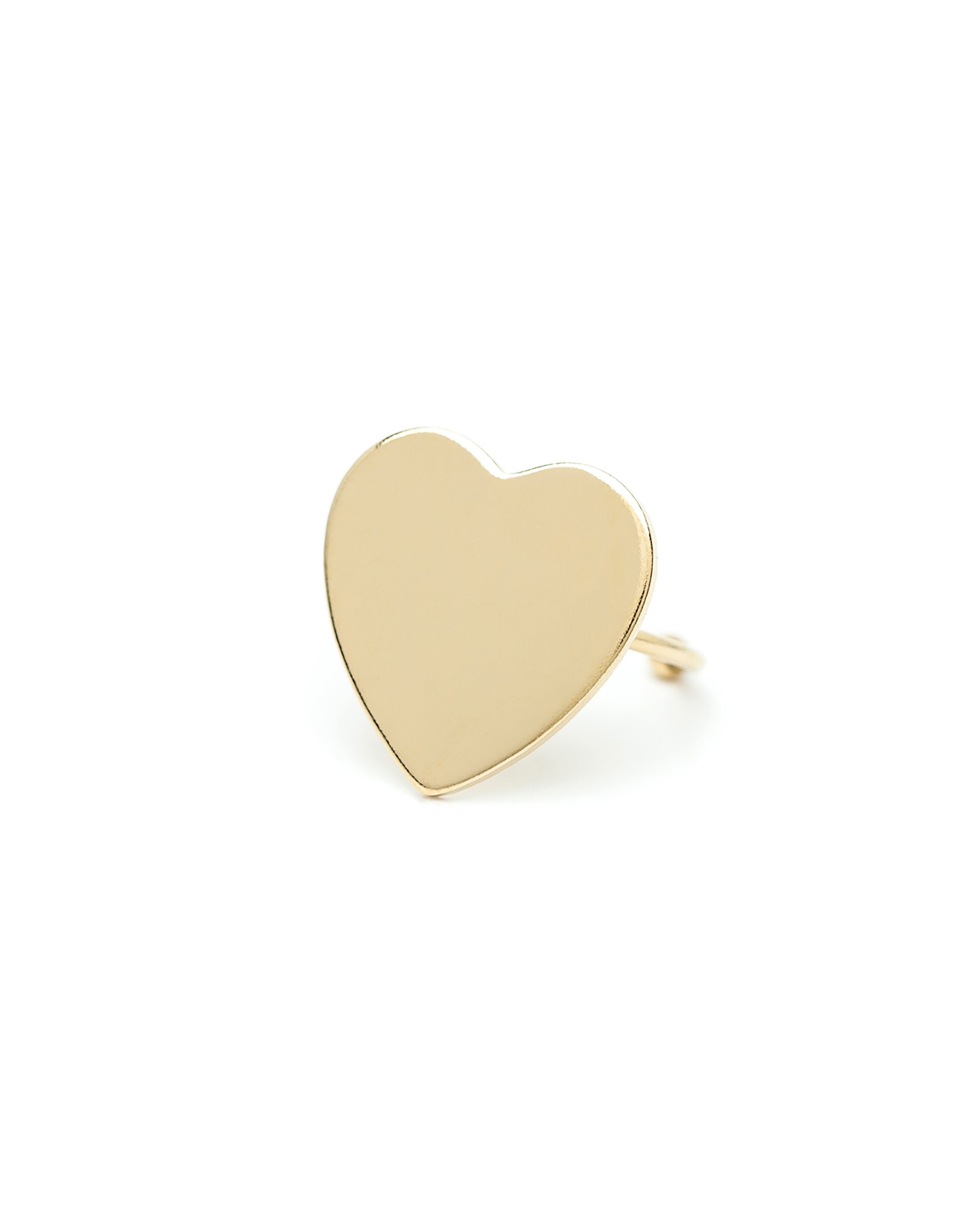 Silver-plated heart ring MONSIEUR SIMONE Golden