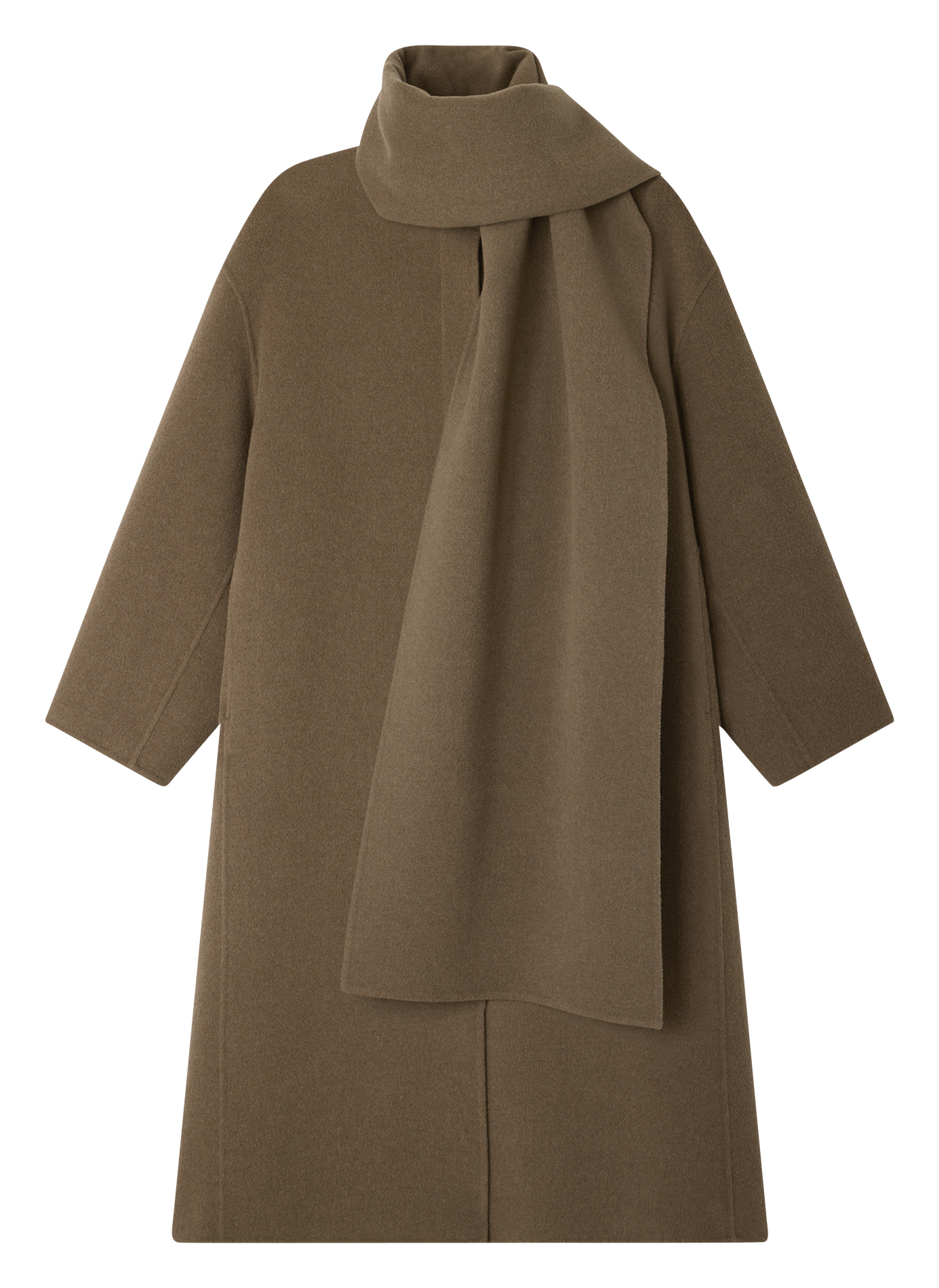 Manteau oversize en laine mélangée SOEUR Beige