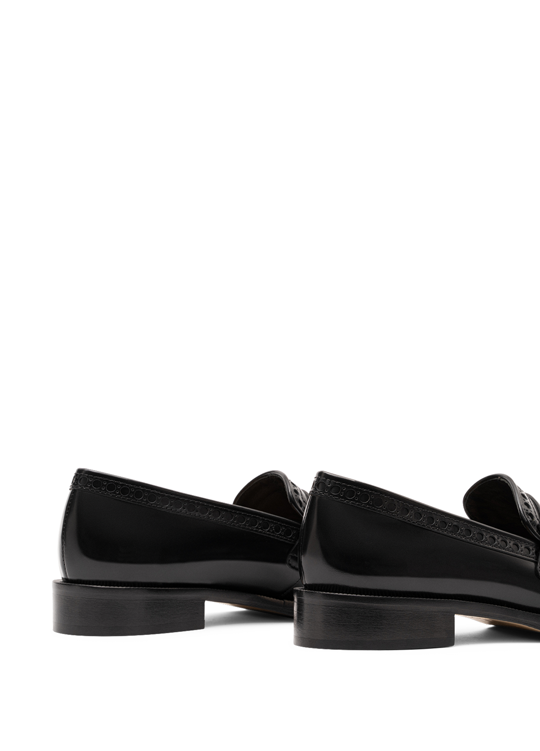 Black brushed leather moccasins PARALLELE PARIS Black