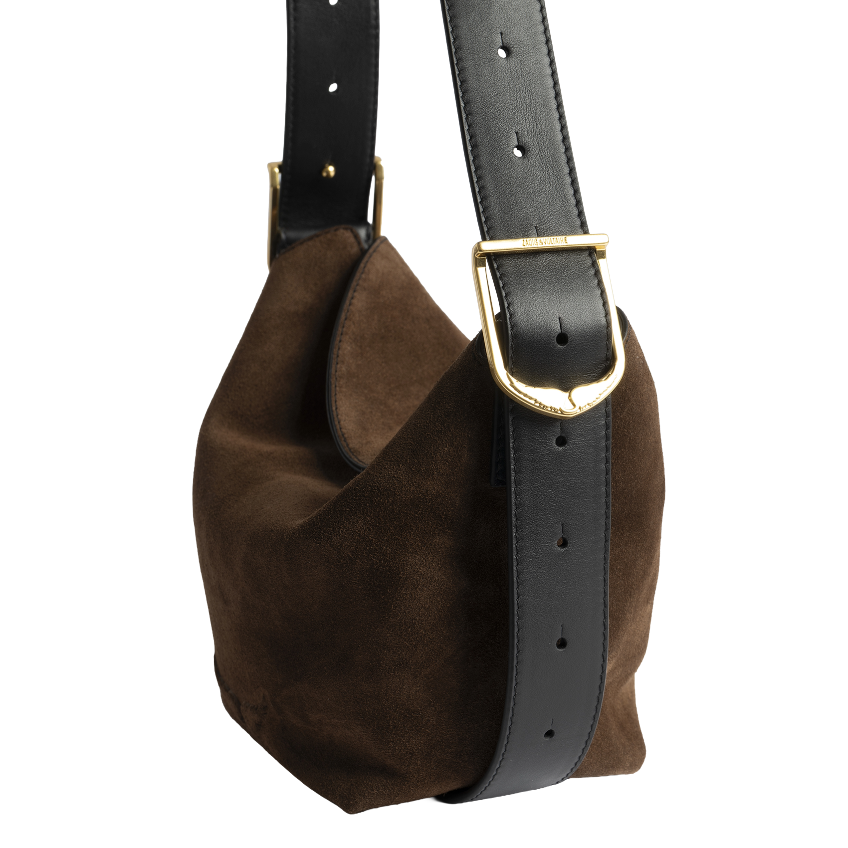 Leather clutch bag ZADIG&VOLTAIRE Brown