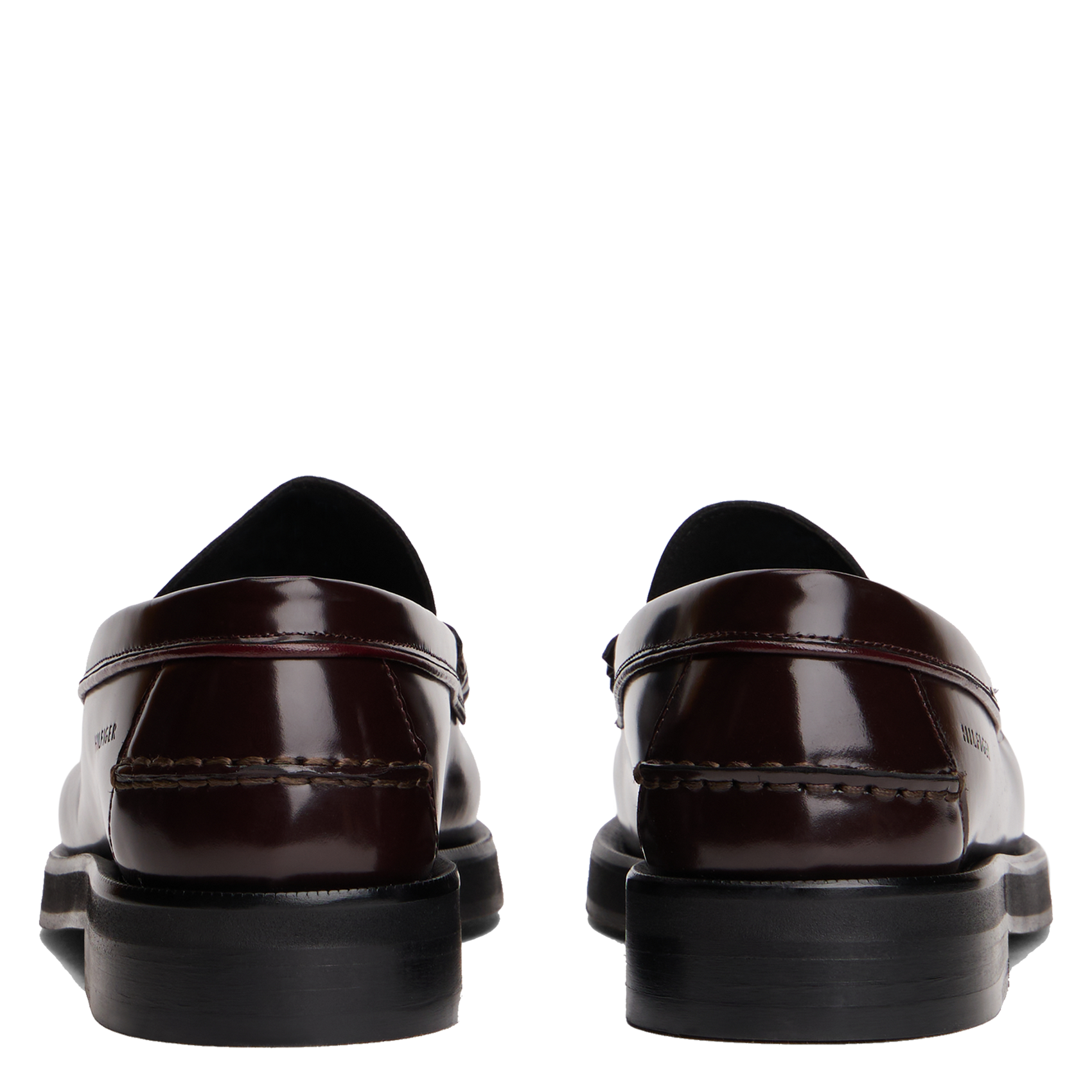 Mocassins en cuir vernis TOMMY HILFIGER Marron