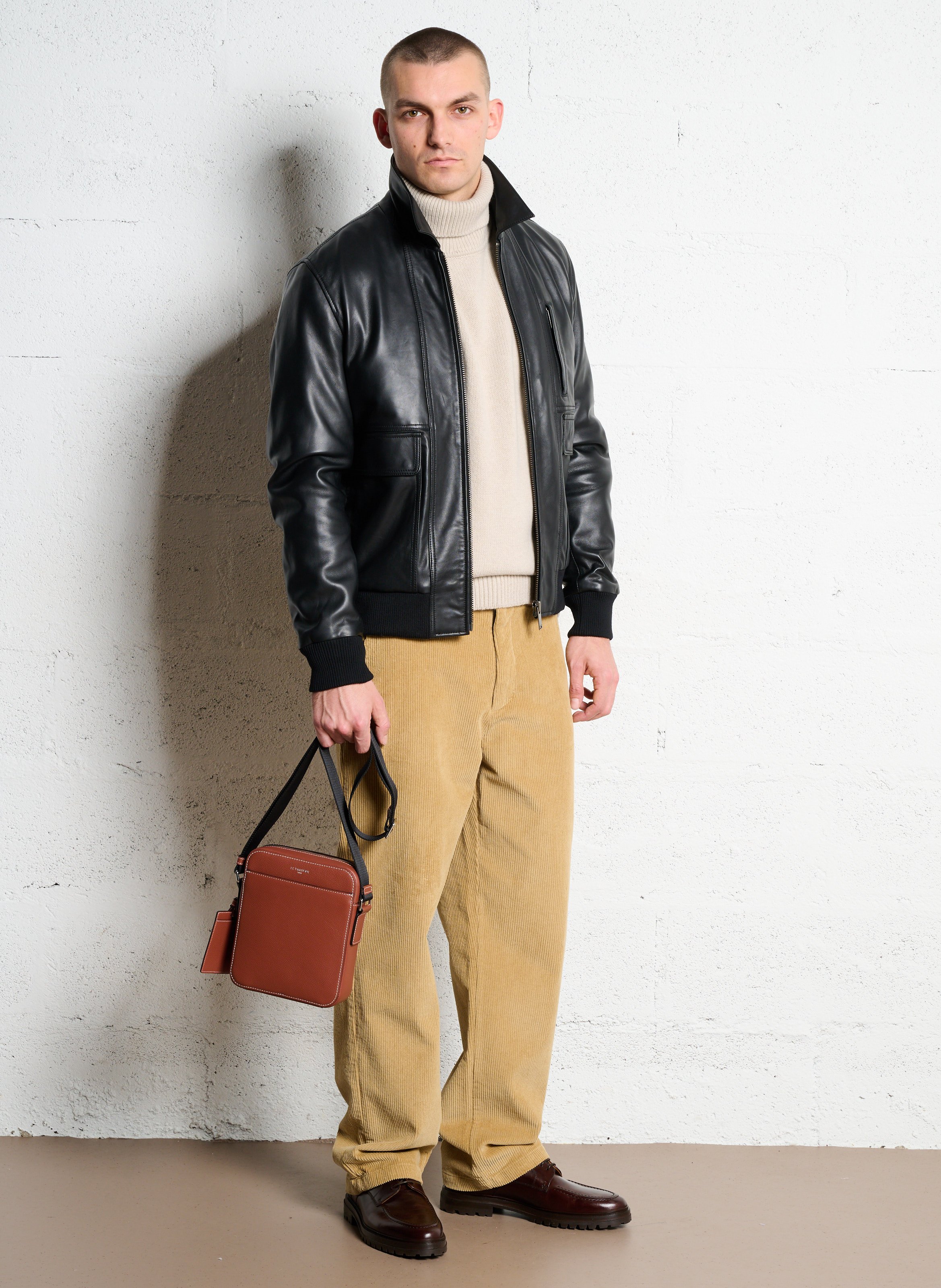 Tas van nerfleer LE TANNEUR Bruin