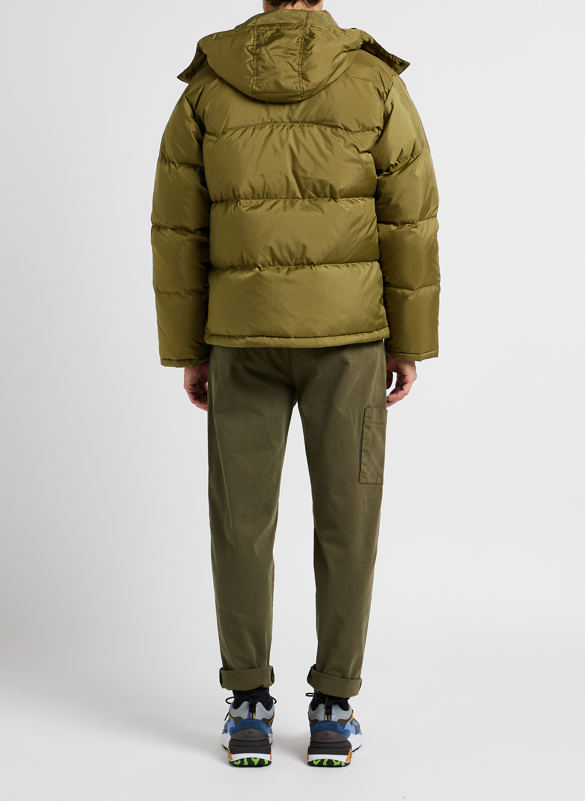 Recht donsjack met afneembare capuchon LEVI'S Groen