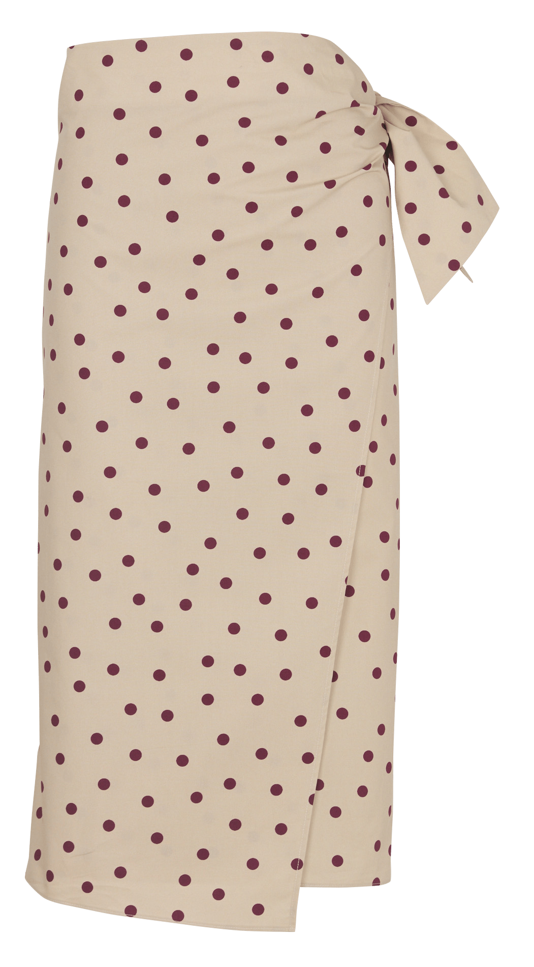 Polka dot wrap skirt BELLEPIECE Beige