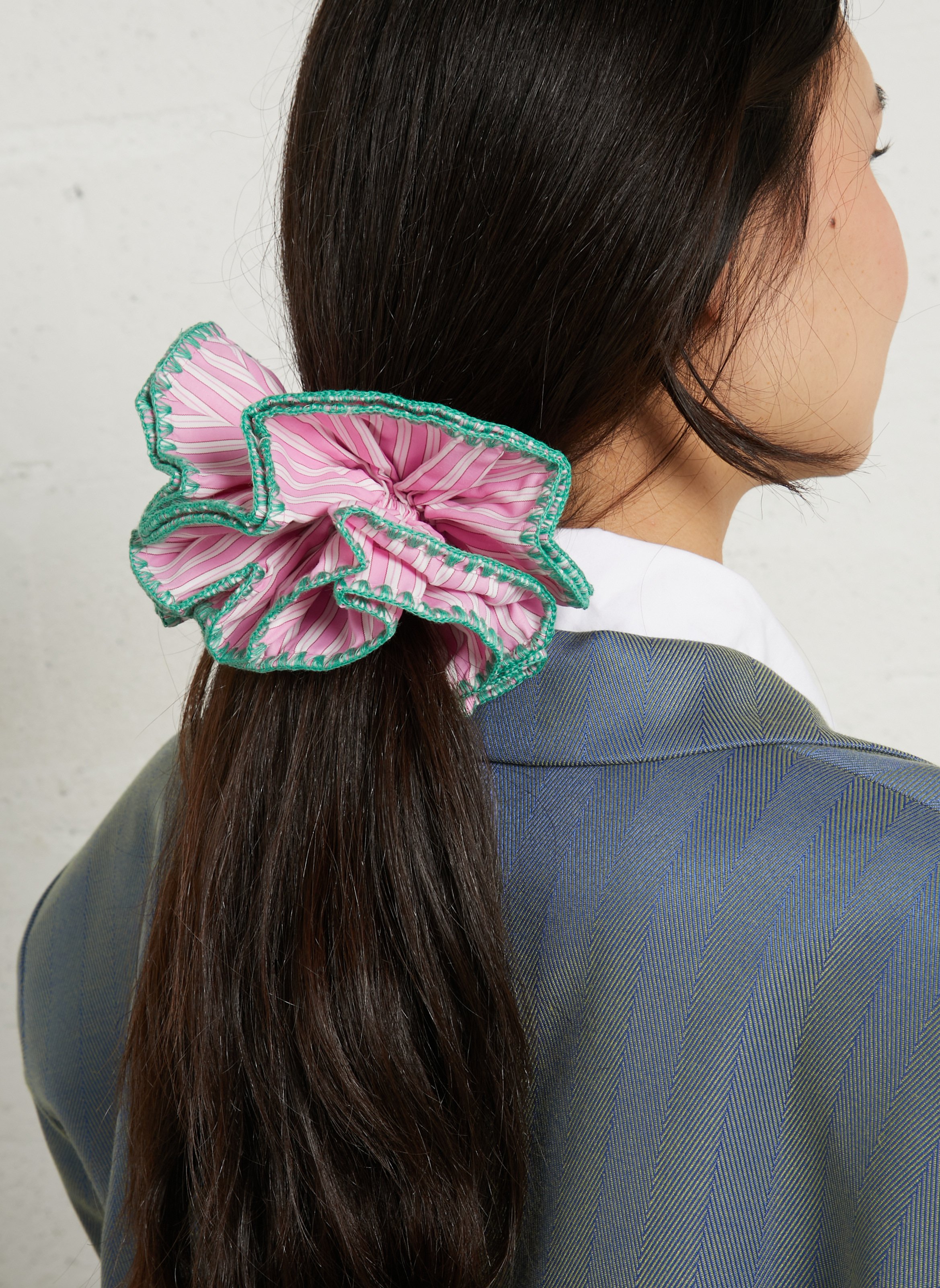 Bedruckter Scrunchie LA PETITE ETOILE Rosa
