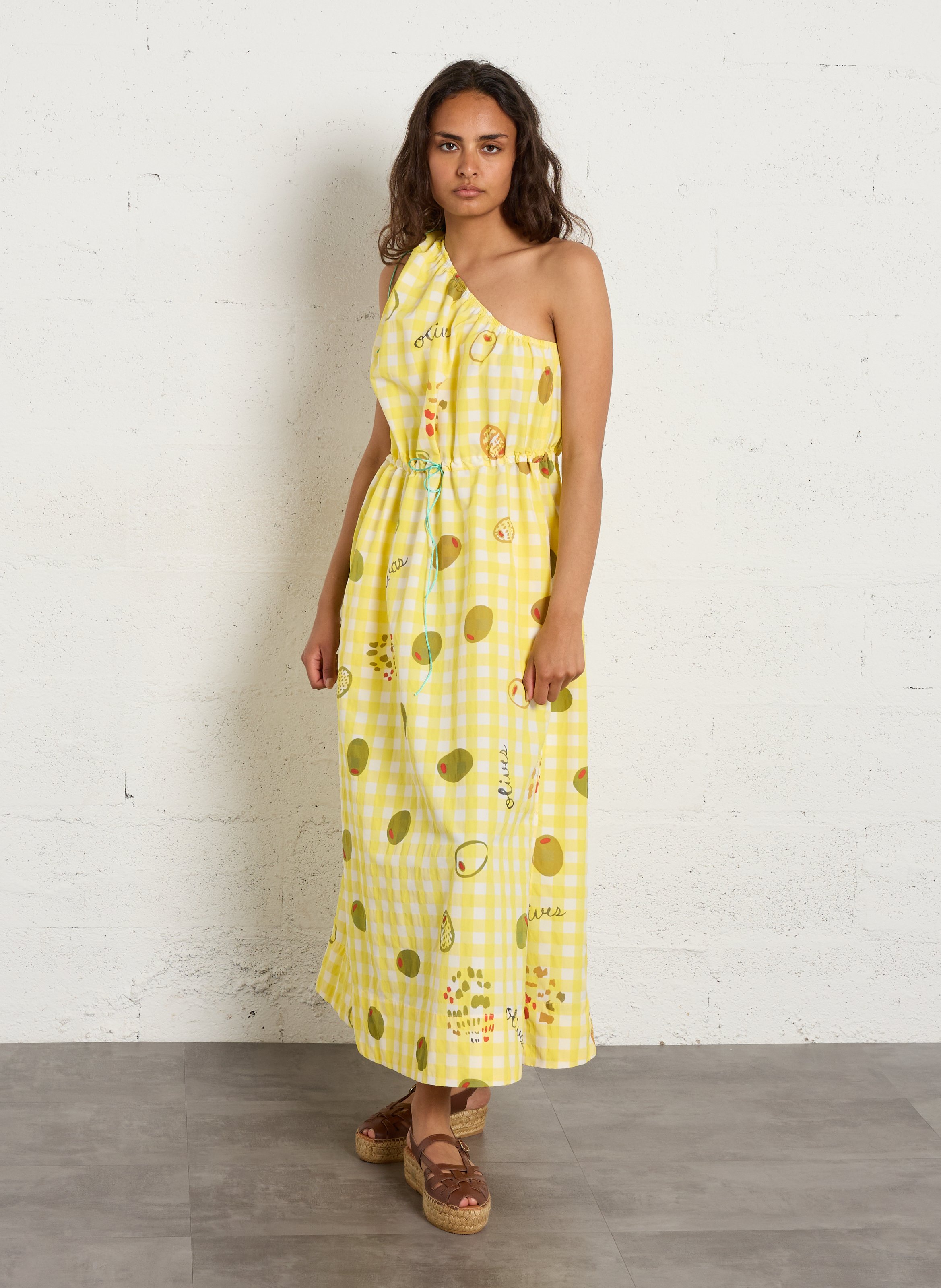 Espadrilles van leer NAGUISA Bruin