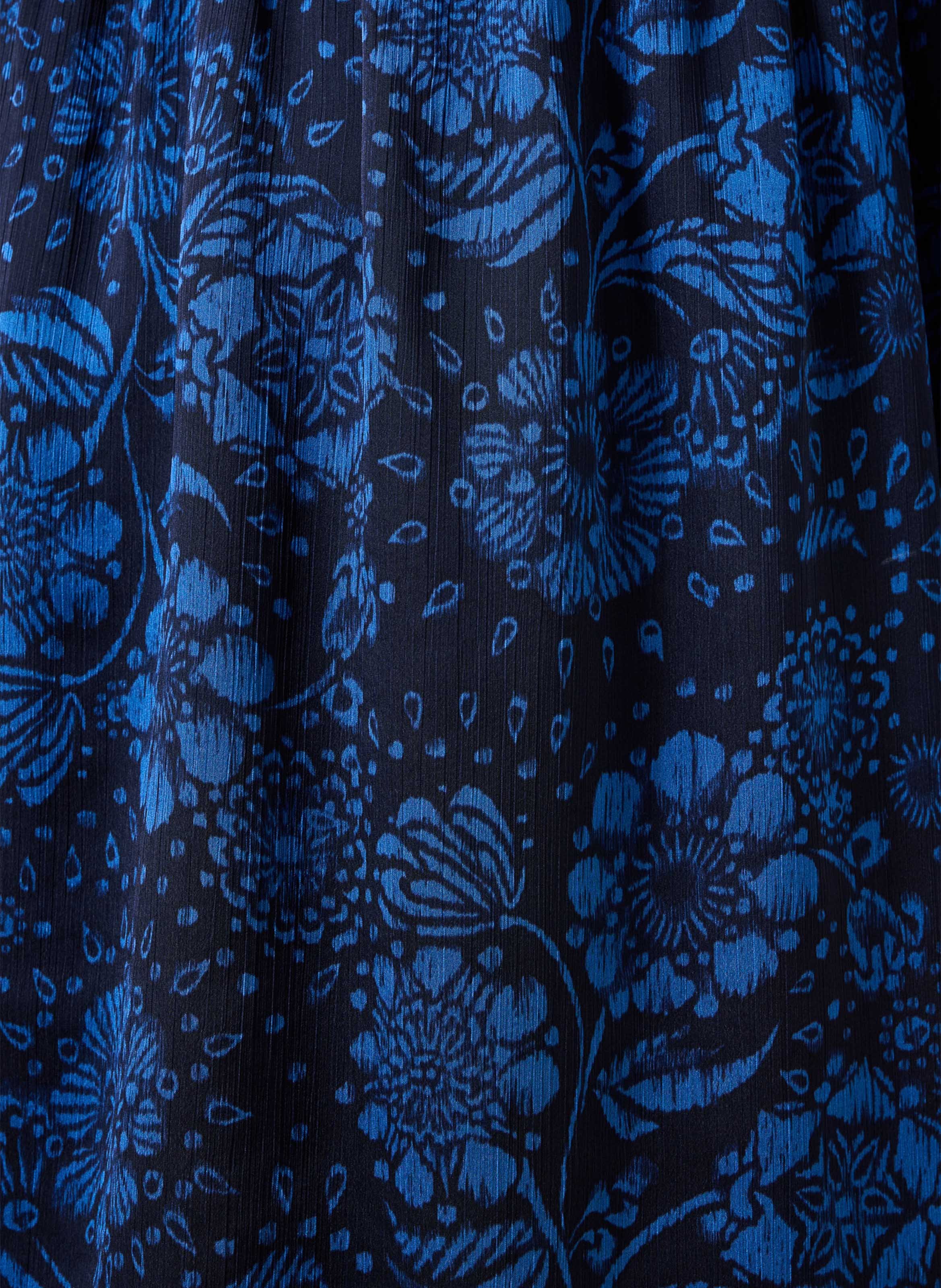 Weites Kleid mit Blumenmuster LA FEE MARABOUTEE Blau