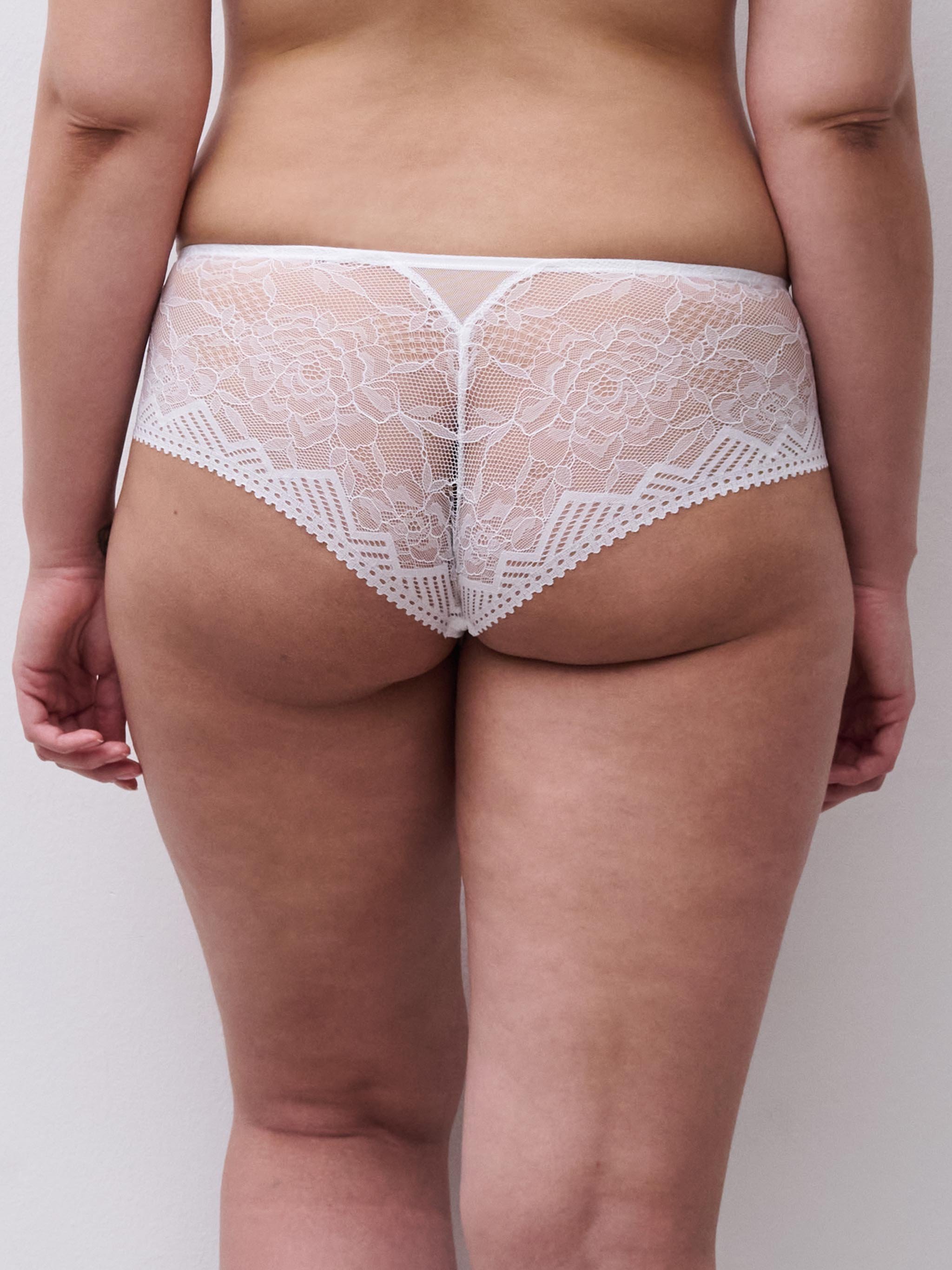 Lace boy shorts CHANTELLE White