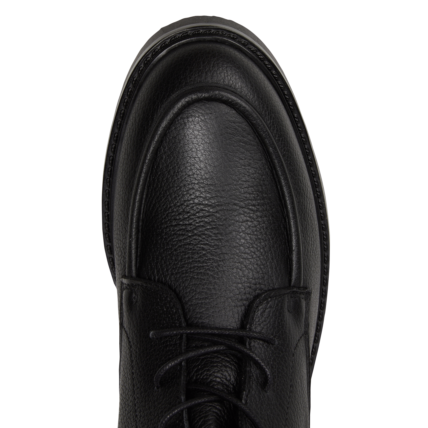 Lace-up leather ankle boots HUMILITY Black