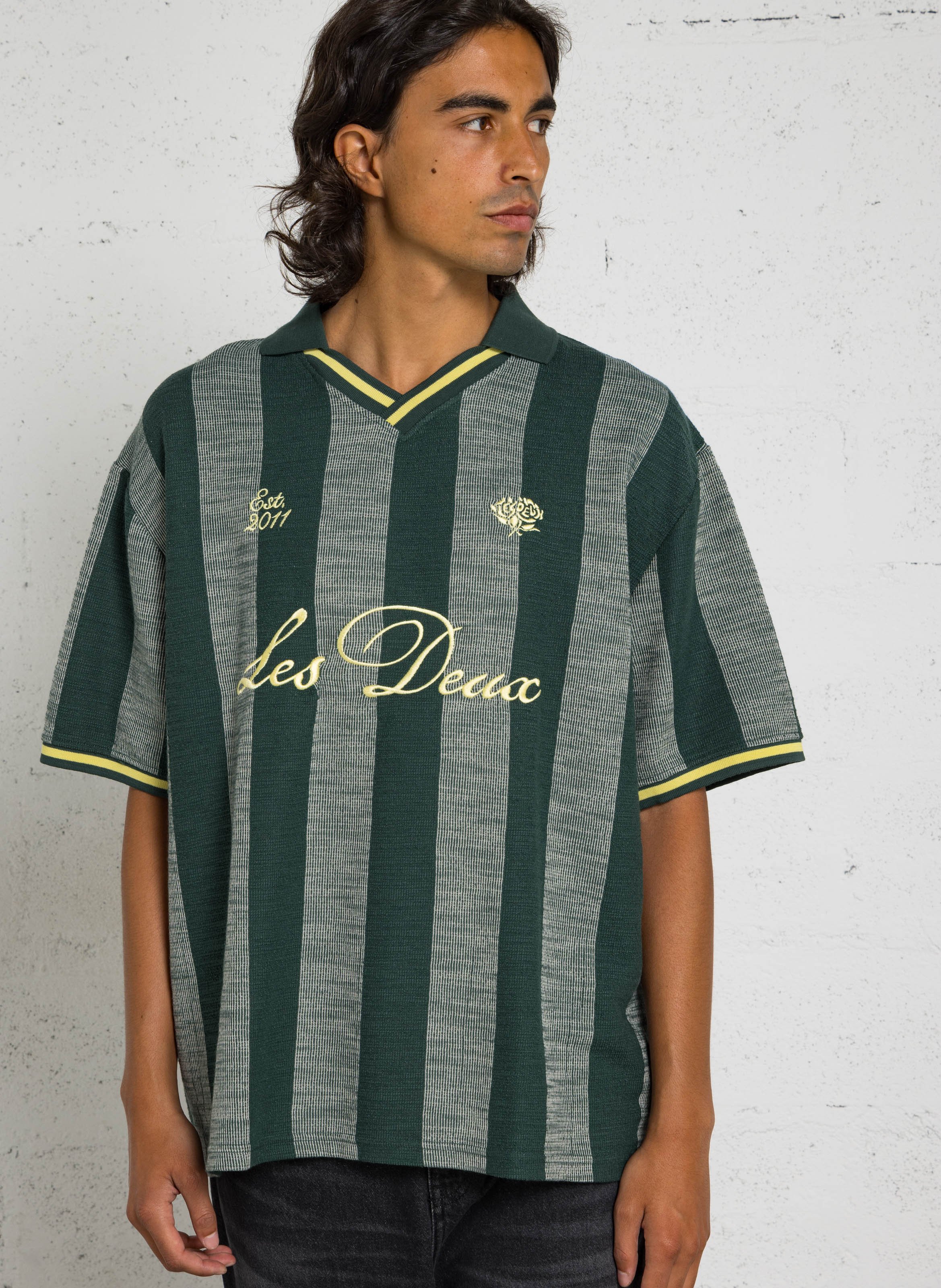 T-shirt oversize à rayures LES DEUX Vert