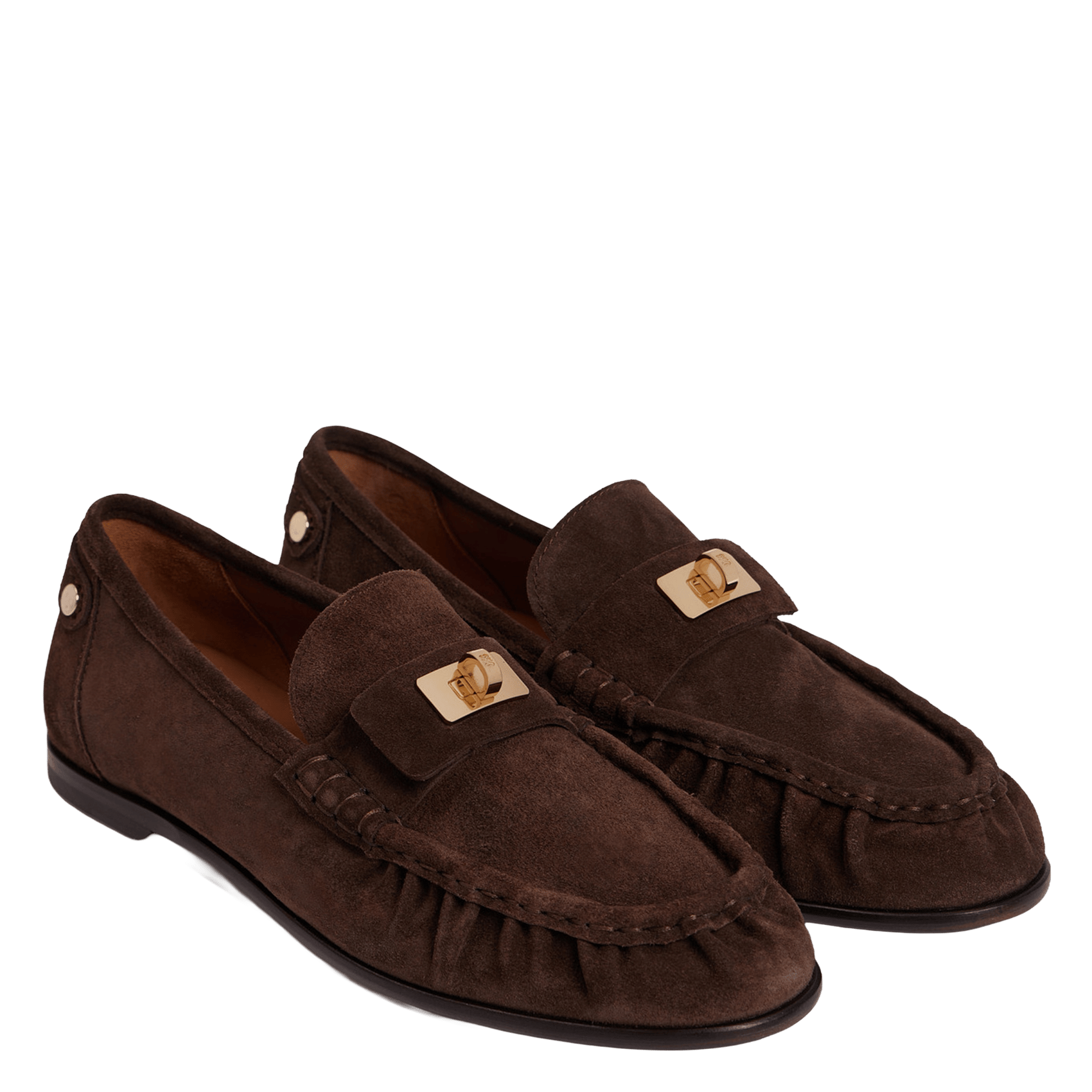 Suède leren mocassins SANDRO Bruin