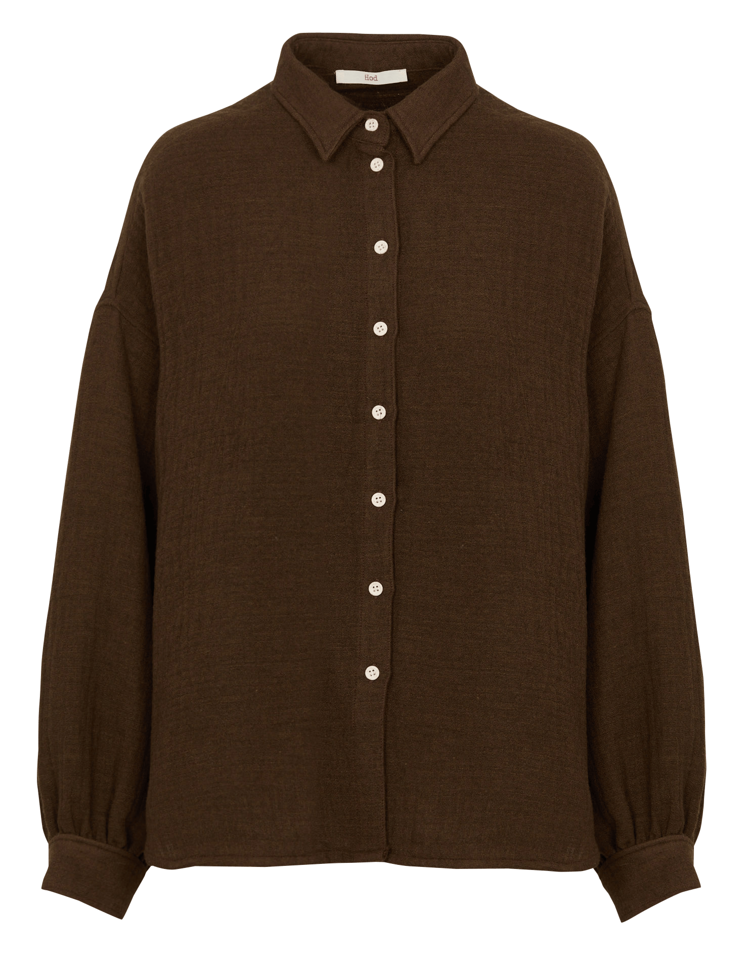 Straight-cut cotton-blend shirt with classic collar HOD PARIS