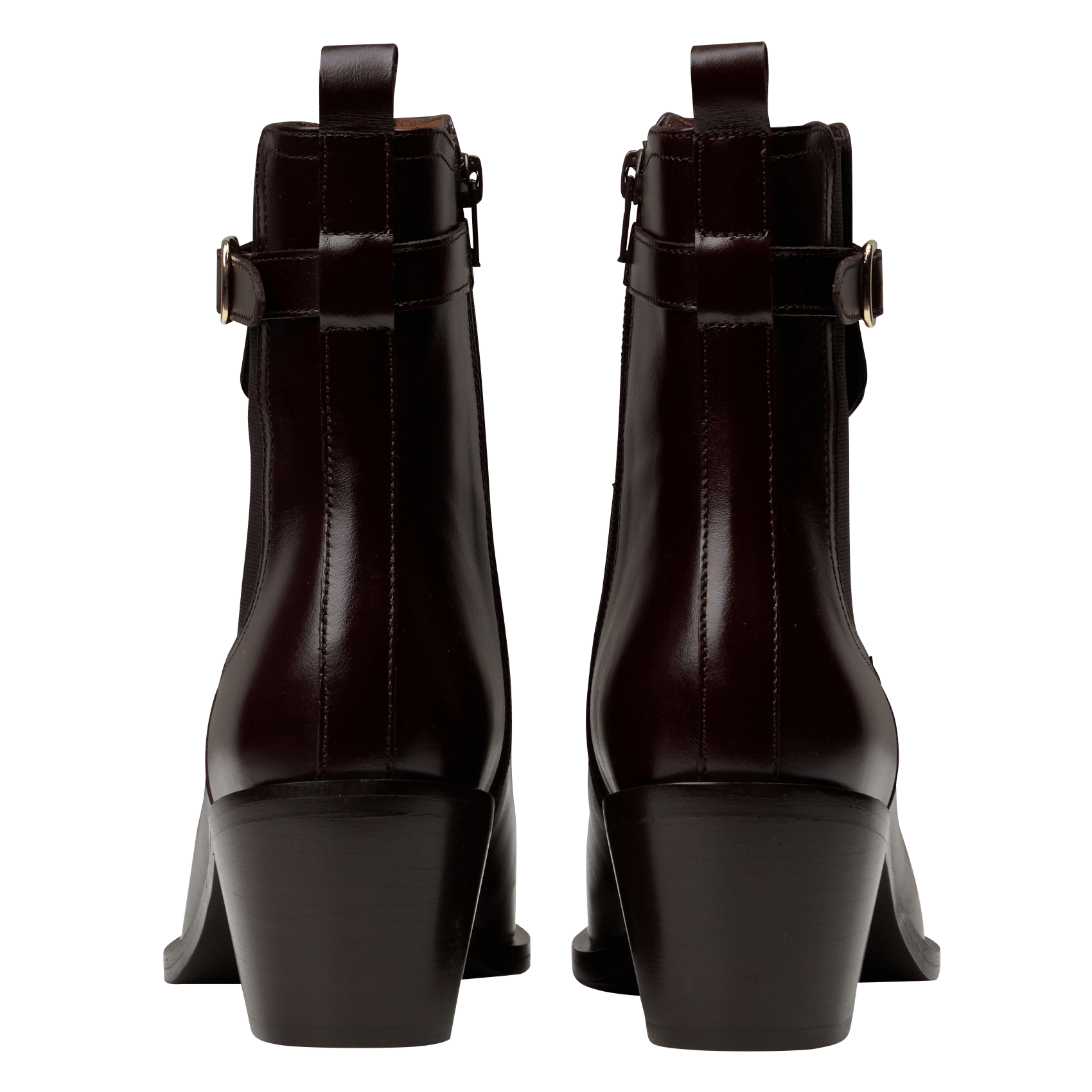 Lederstiefeletten MAISON 123 Braun