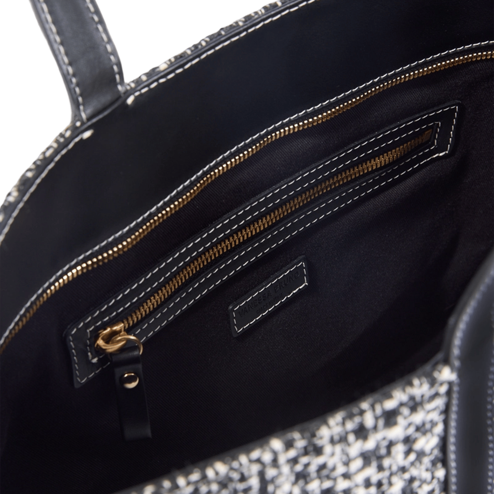 Cabas effet tweed VANESSA BRUNO Blanc