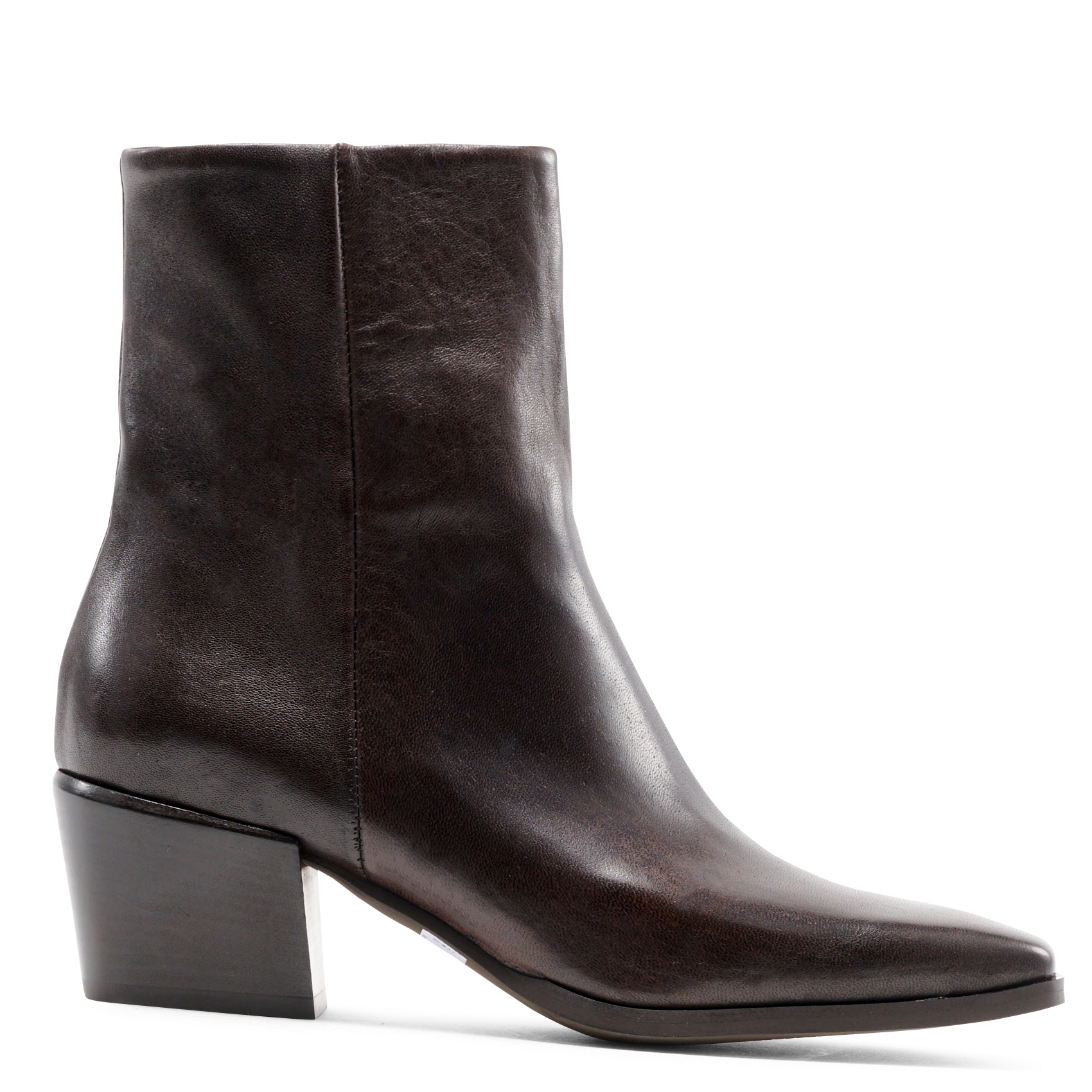 Leather boots with heels MELLOW YELLOW Brown