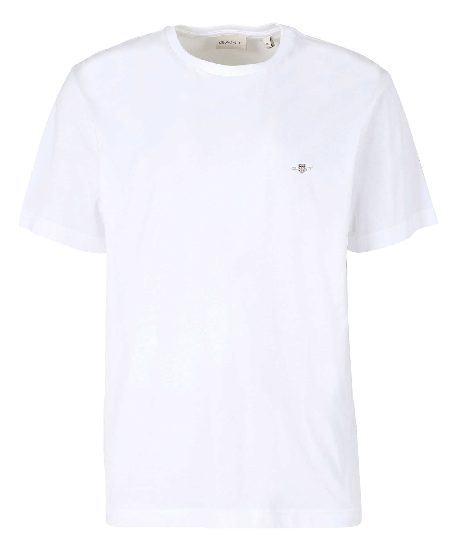 Round-neck cotton T-shirt GANT White