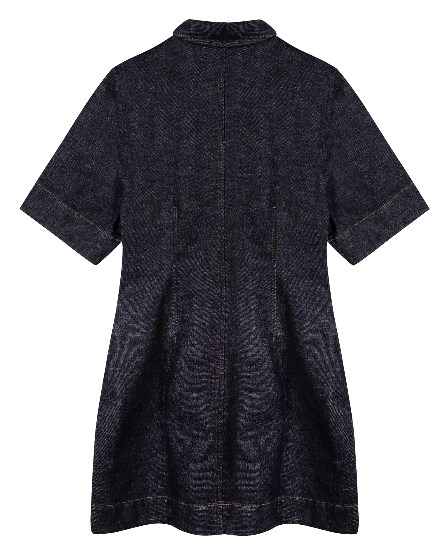 Robe courte col pointu en coton stretch  MAISON LABICHE Bleu