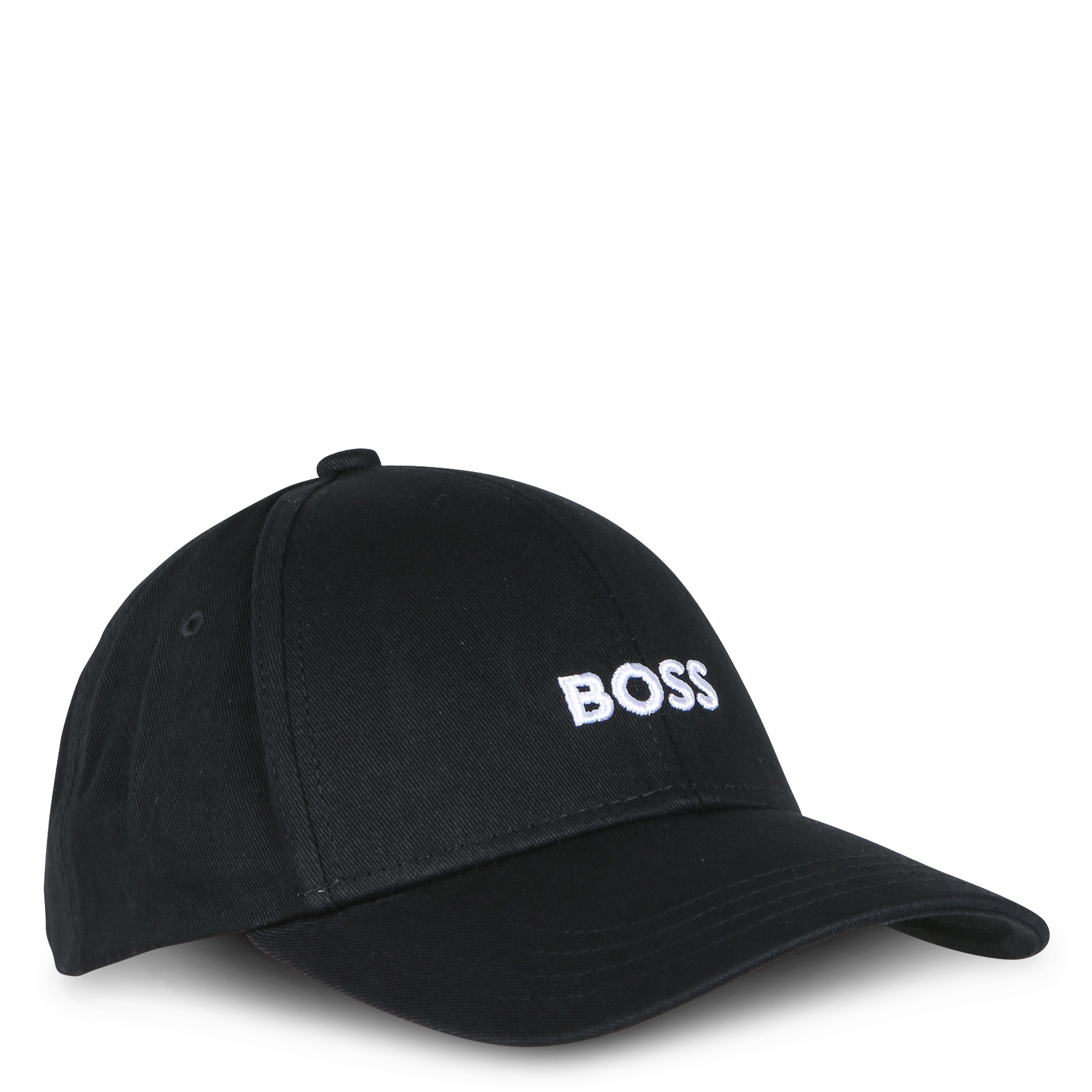 Cotton cap with embroidered logo BOSS Black