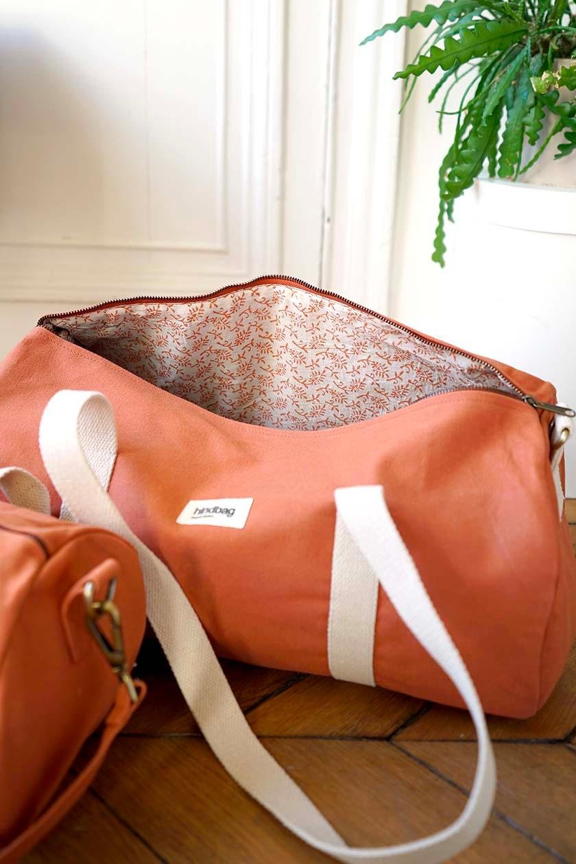 Cotton weekend bag HINDBAG Orange