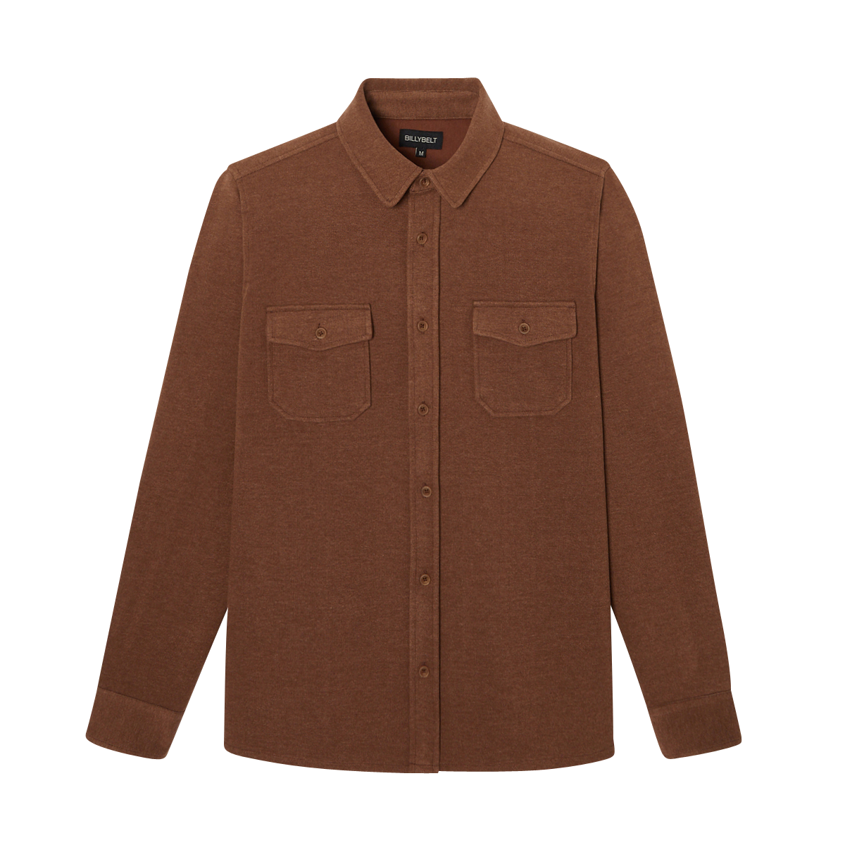 Recycled polyester overshirt BILLYBELT Brown