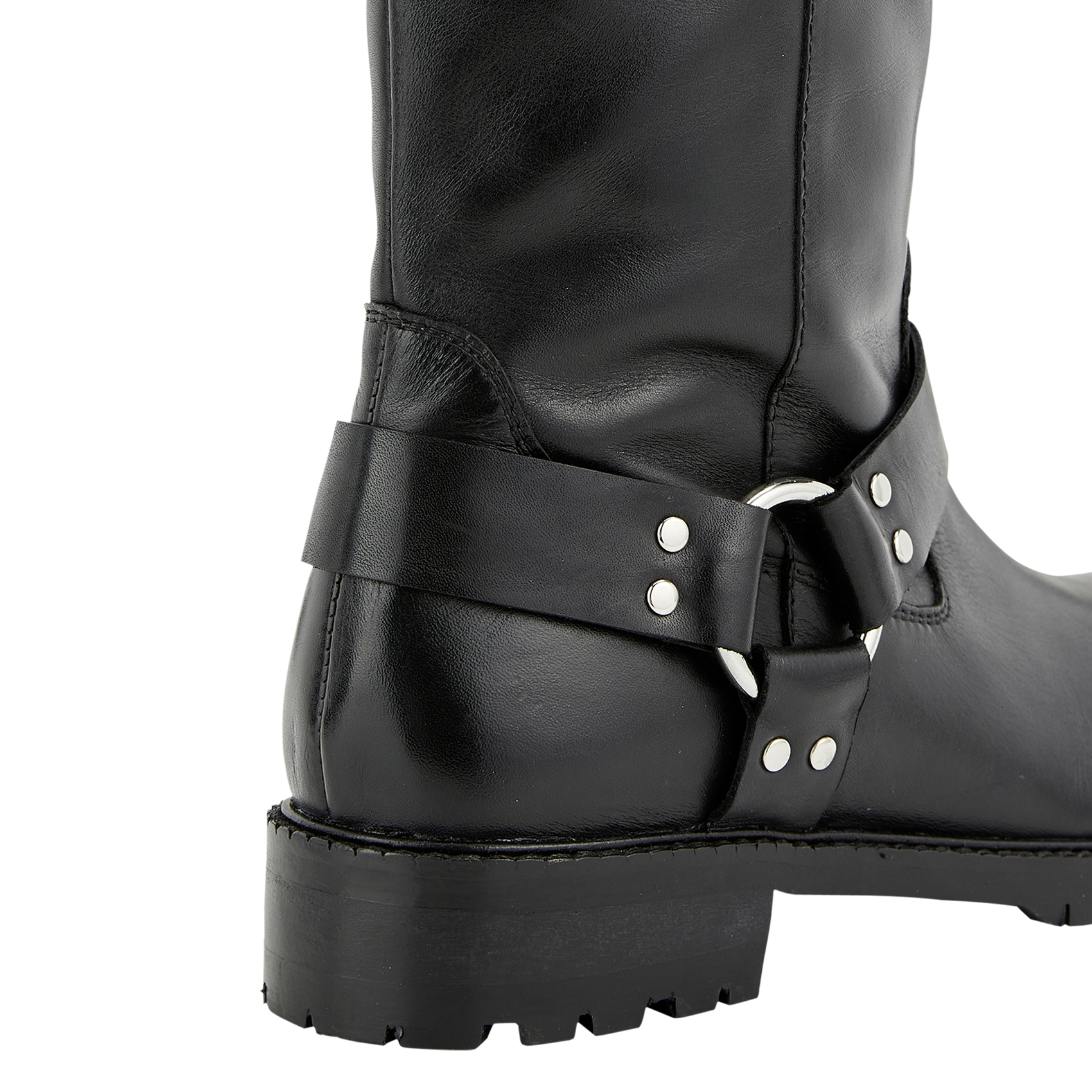 Grooved leather boots COSMOPARIS Black