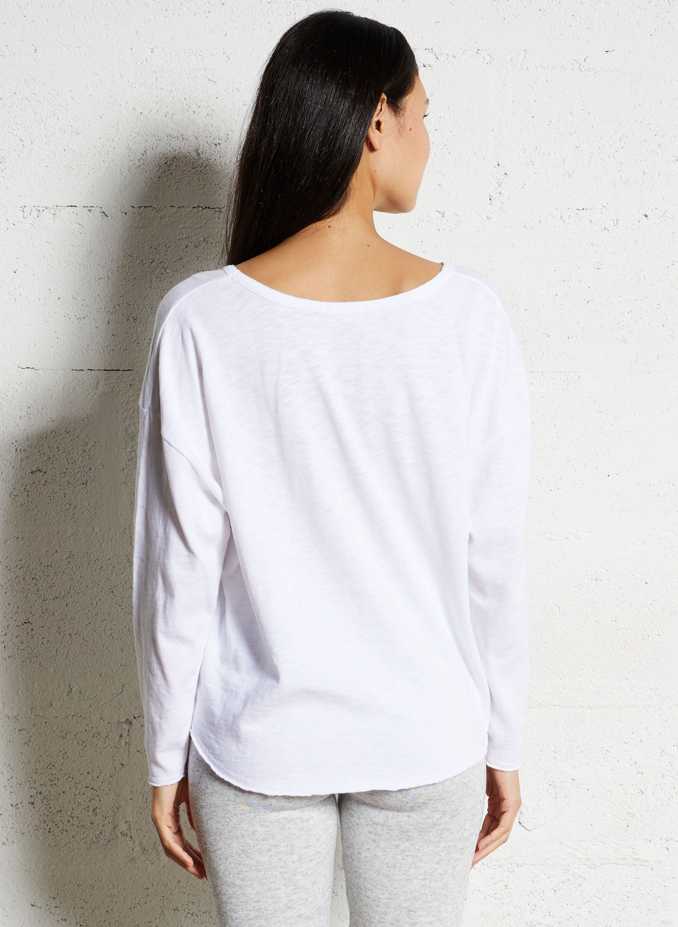 Jockoville long-sleeved cotton T-shirt AMERICAN VINTAGE White