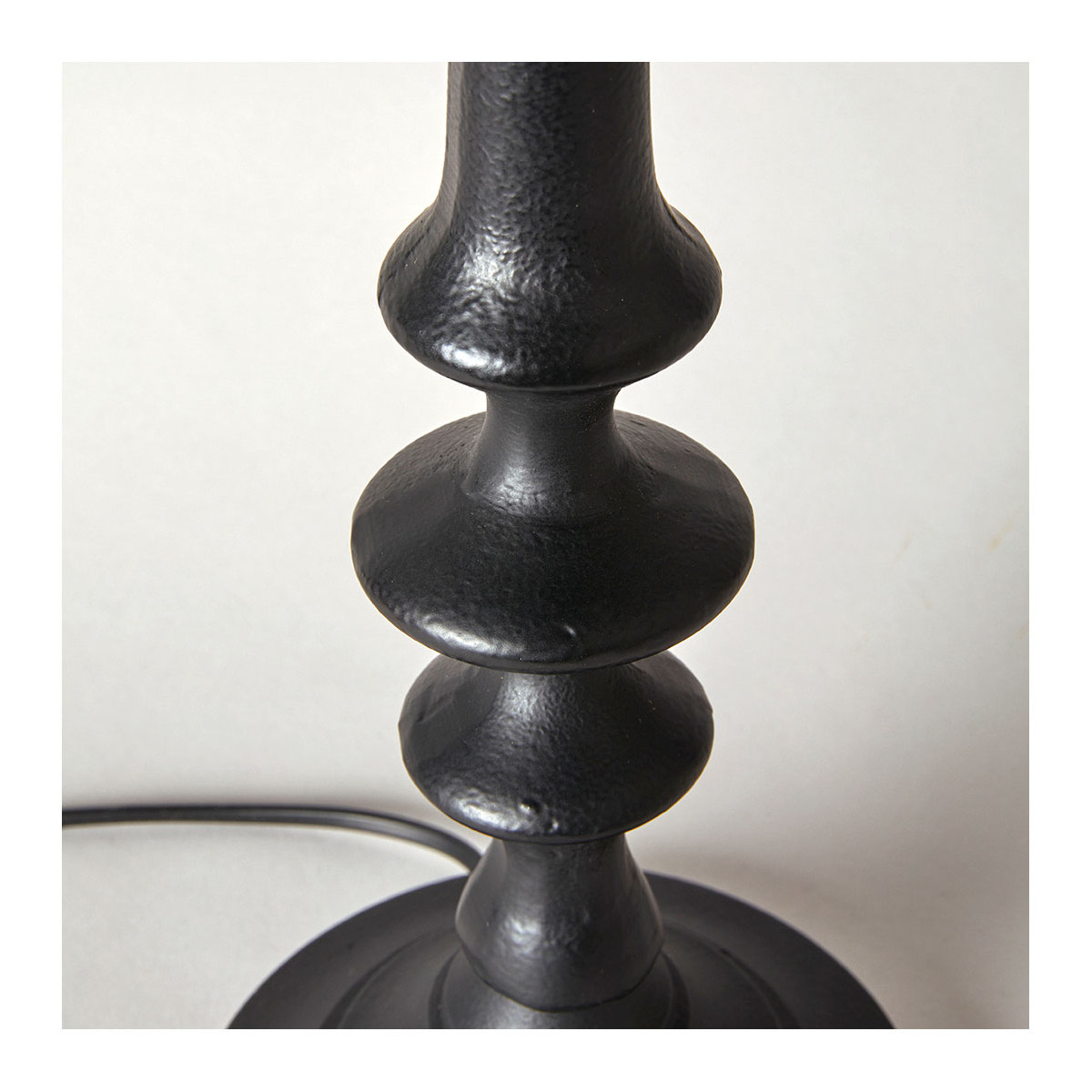 Metal lamp base BLANC D'IVOIRE Black