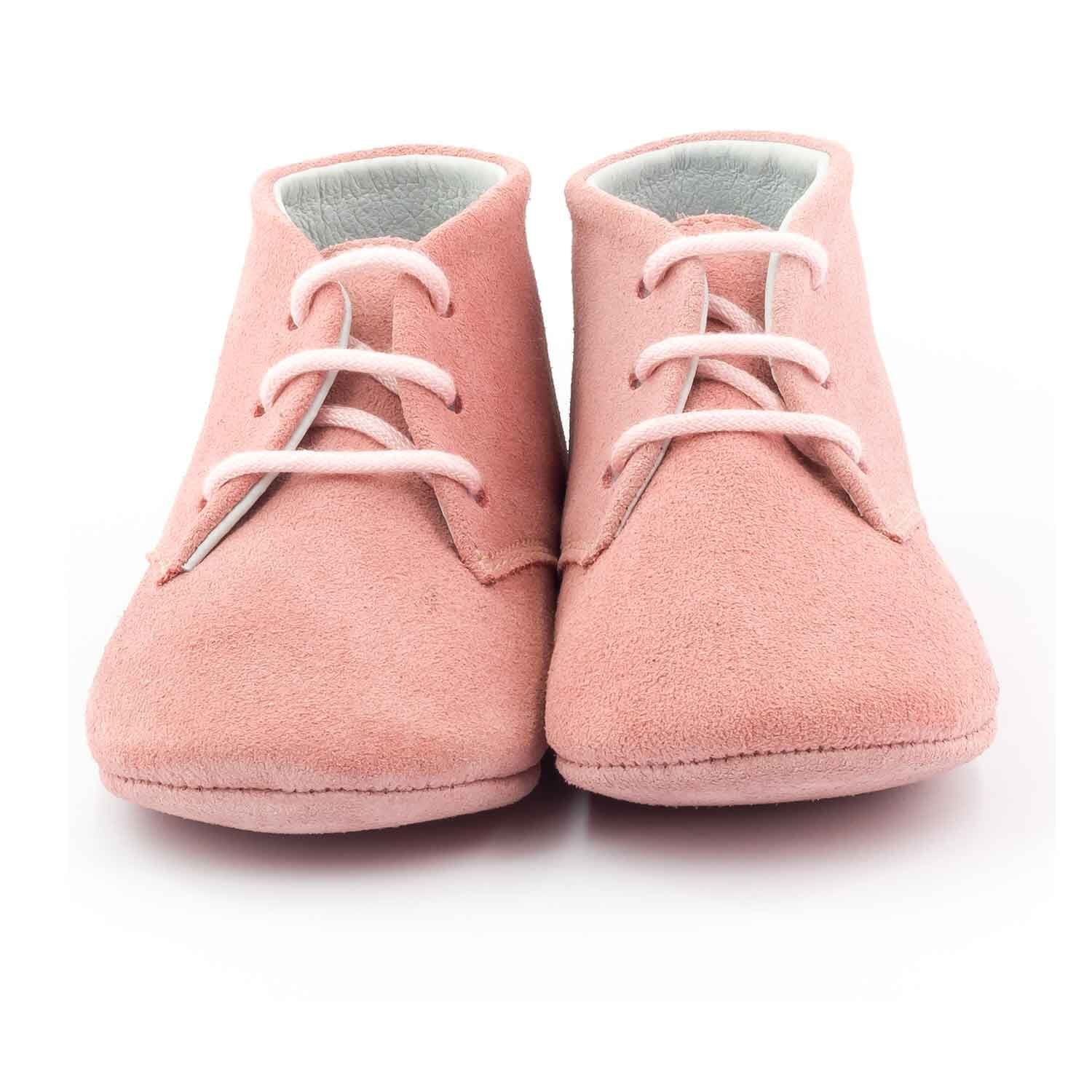 Chausson cuir souple bébé Boni & Sidonie Rose