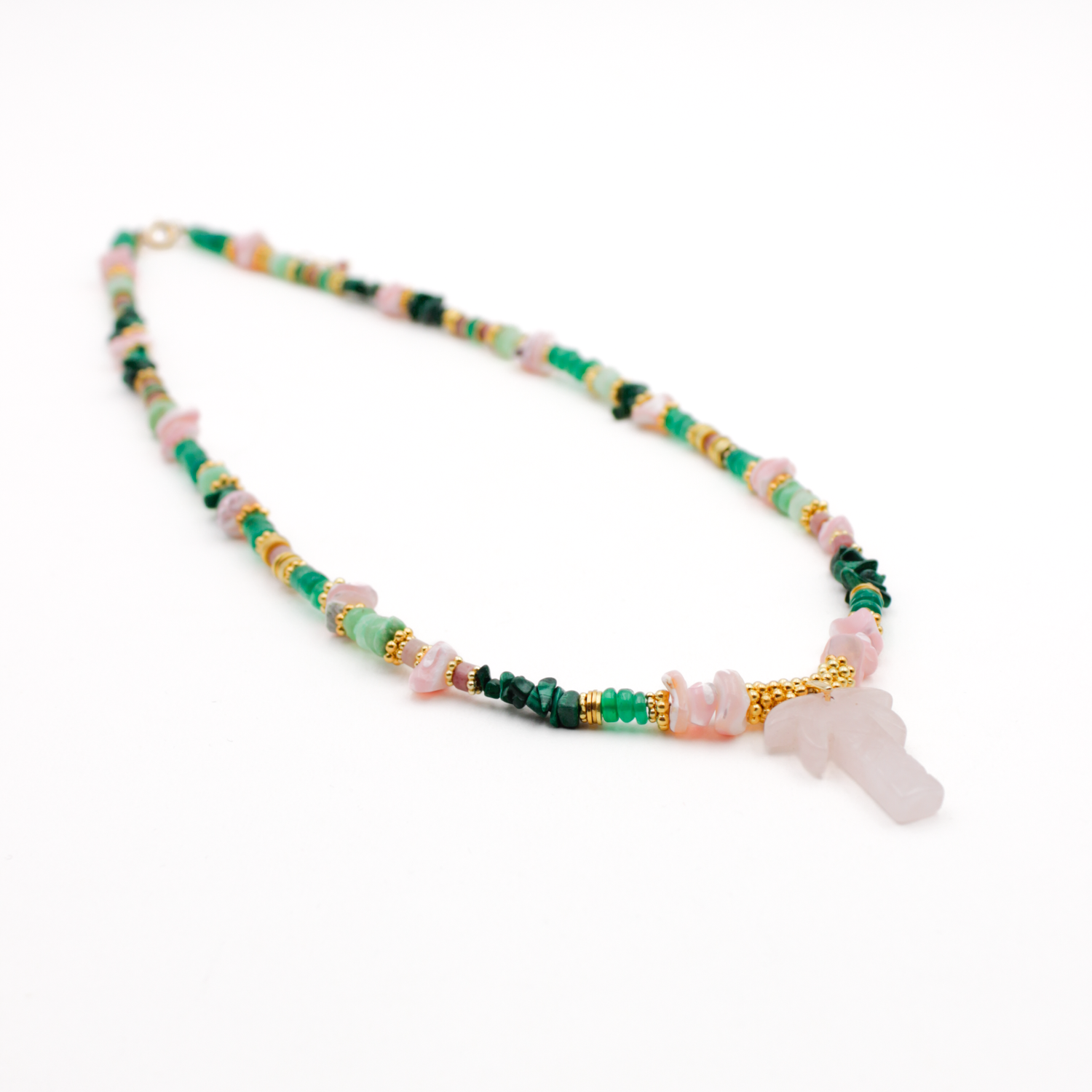 Collier heishi palmier - christelle L'ATELIER DES DAMES Doré