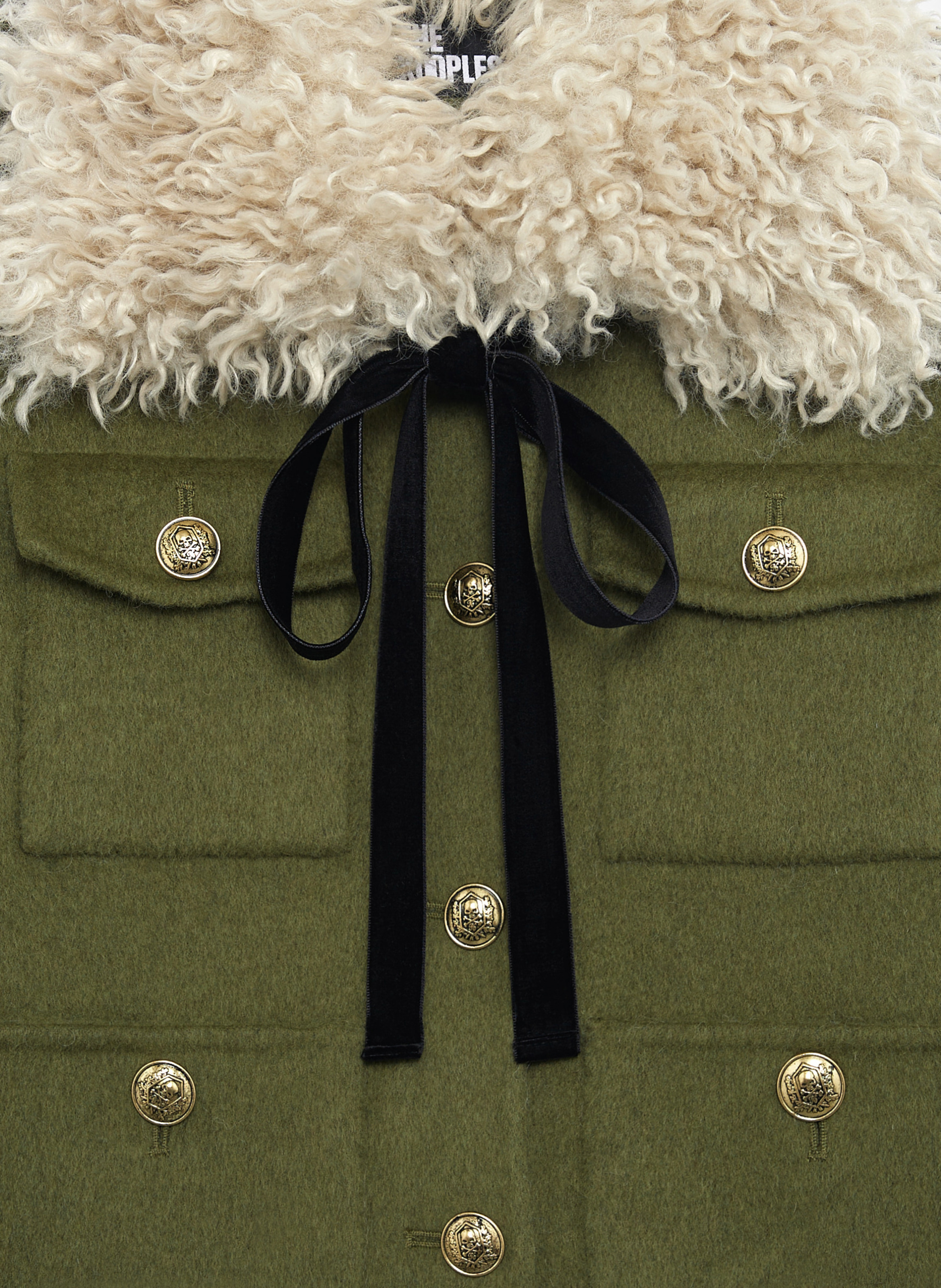 Sherpa collar jacket THE KOOPLES Green