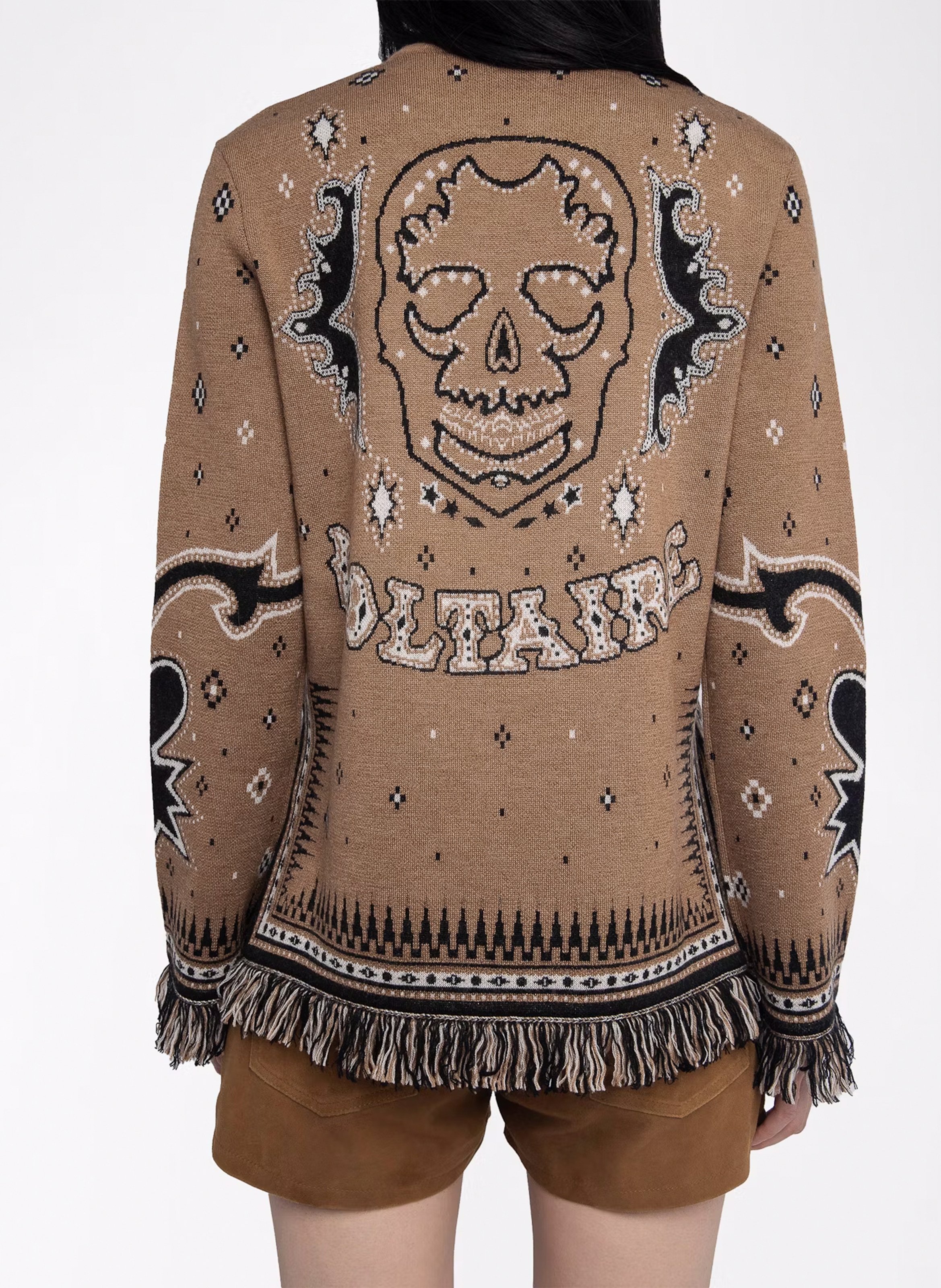 Straight wool printed sweater ZADIG&VOLTAIRE Brown