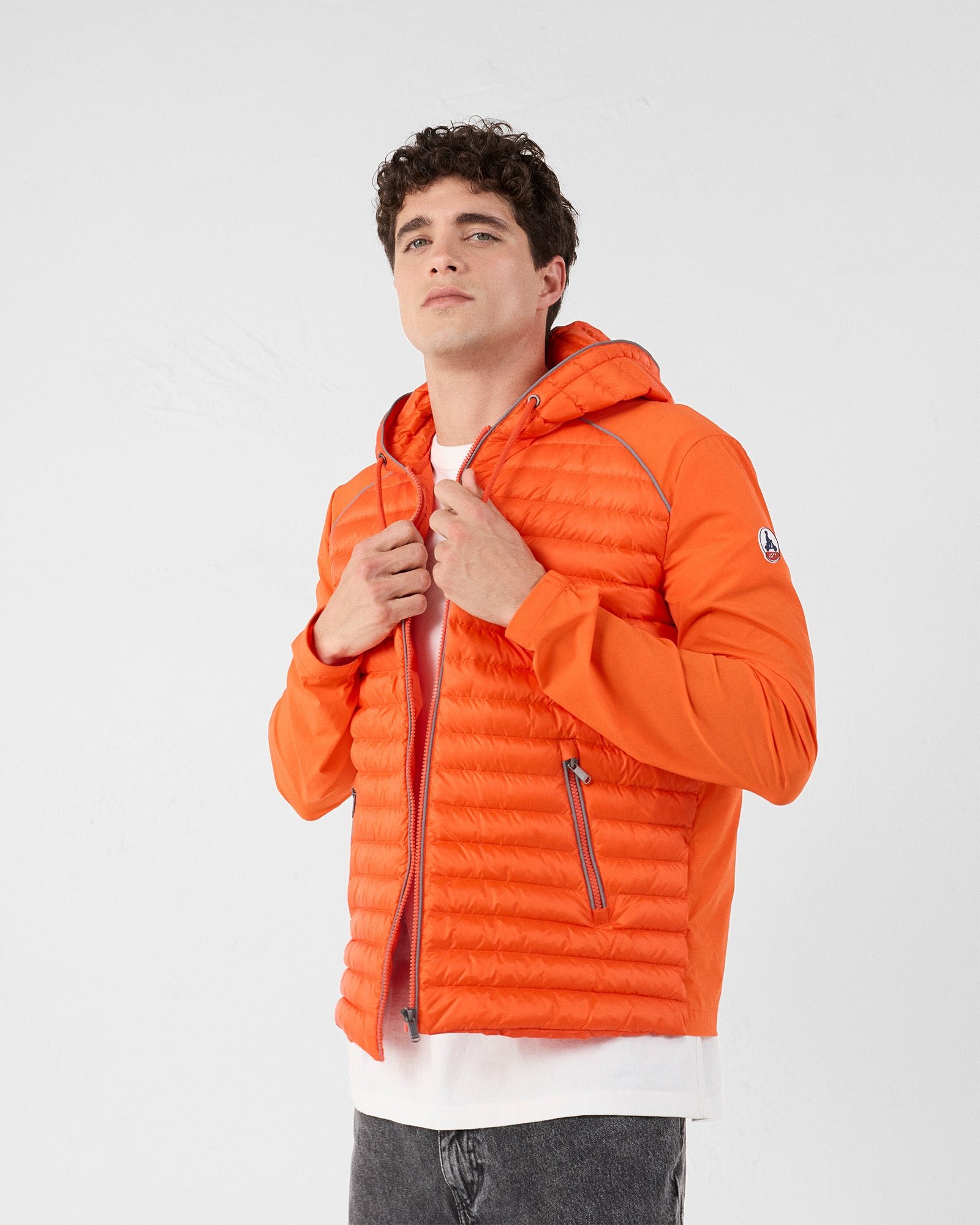 Bi-material padded jacket "Stride" JOTT Red