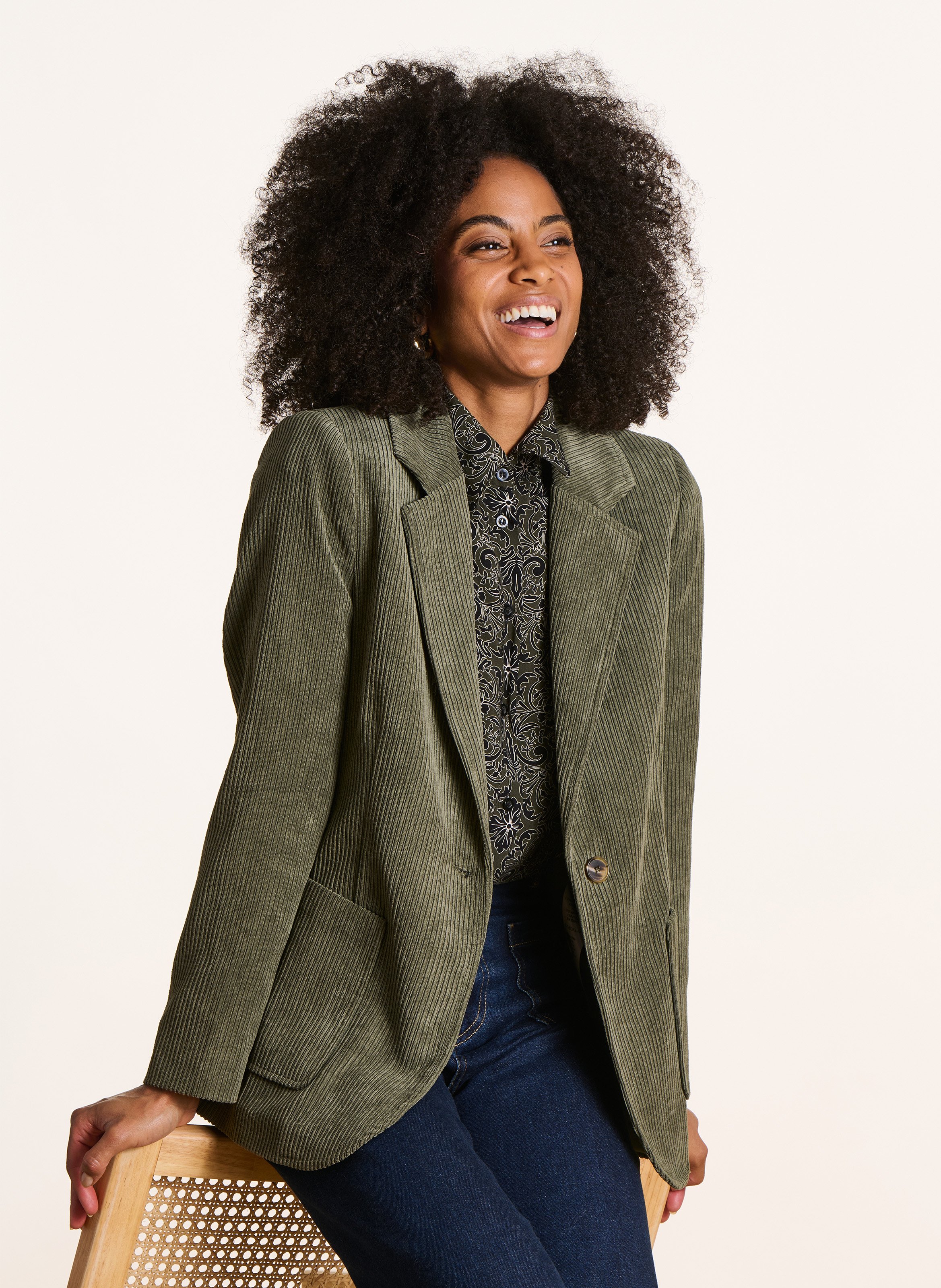 Corduroy suit jacket LA FEE MARABOUTEE