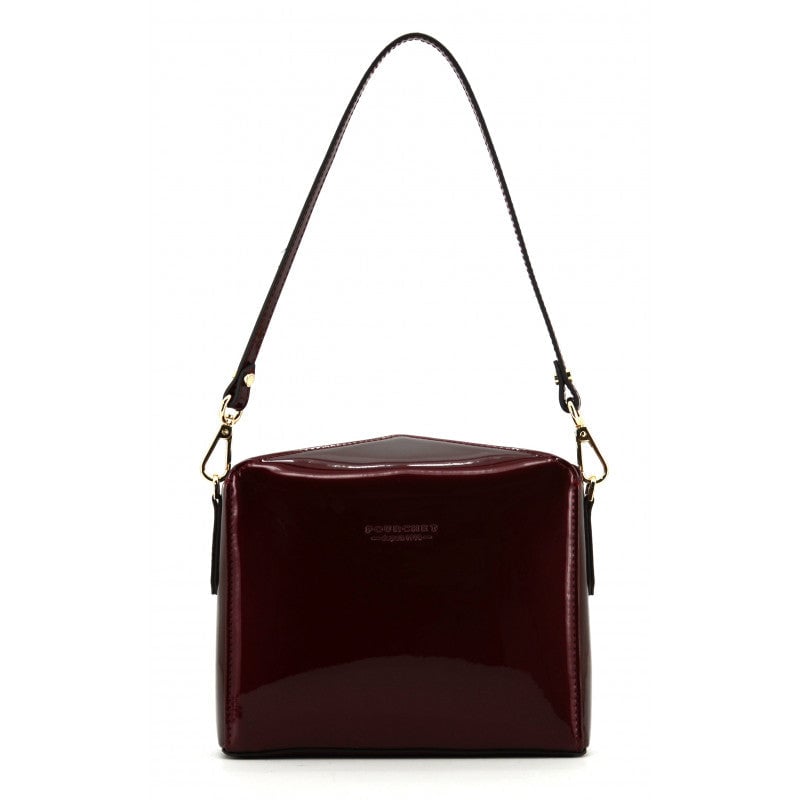 Shoulder bag - synthetic and leather POURCHET Red