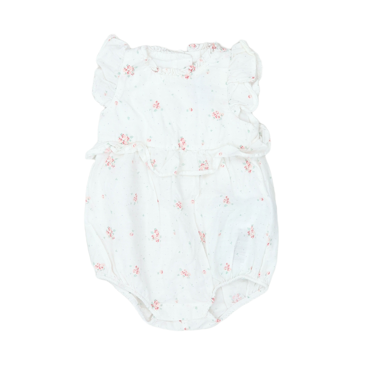 White Baby Romper - 3 months TARTINE ET CHOCOLAT - seconde-main White