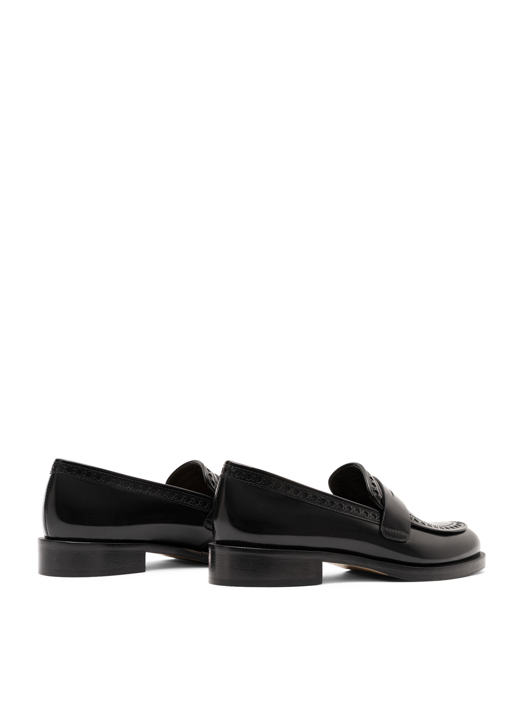 Black brushed leather moccasins PARALLELE PARIS Black