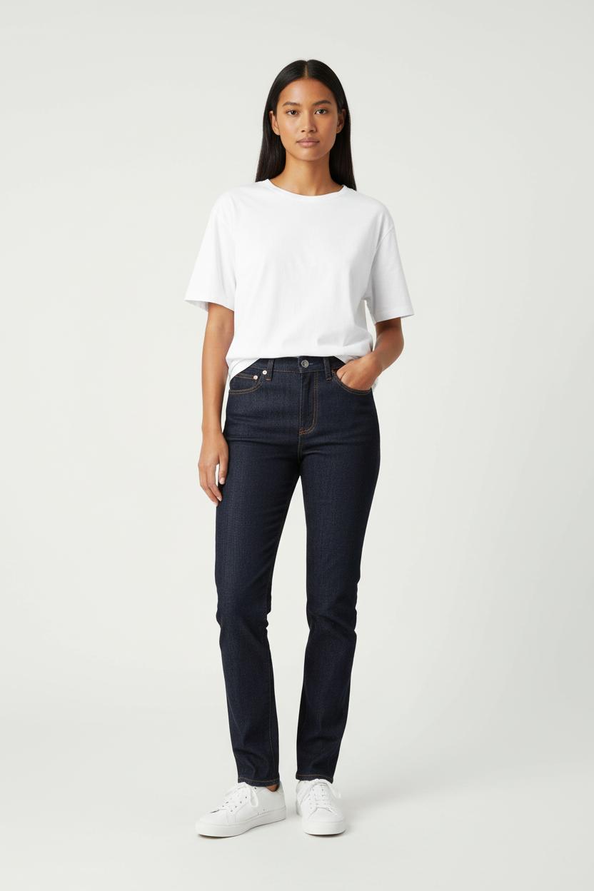 Cropped slim jeans with studs CLOSED - Seconde Main Blue