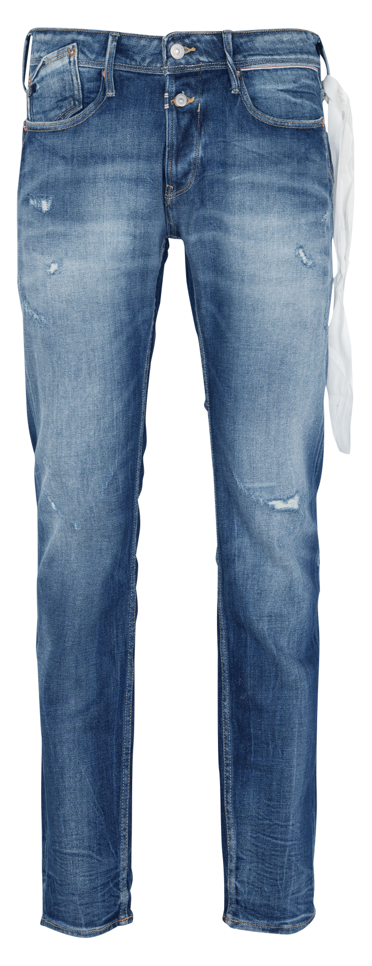 Faded straight jeans LE TEMPS DES CERISES Blue