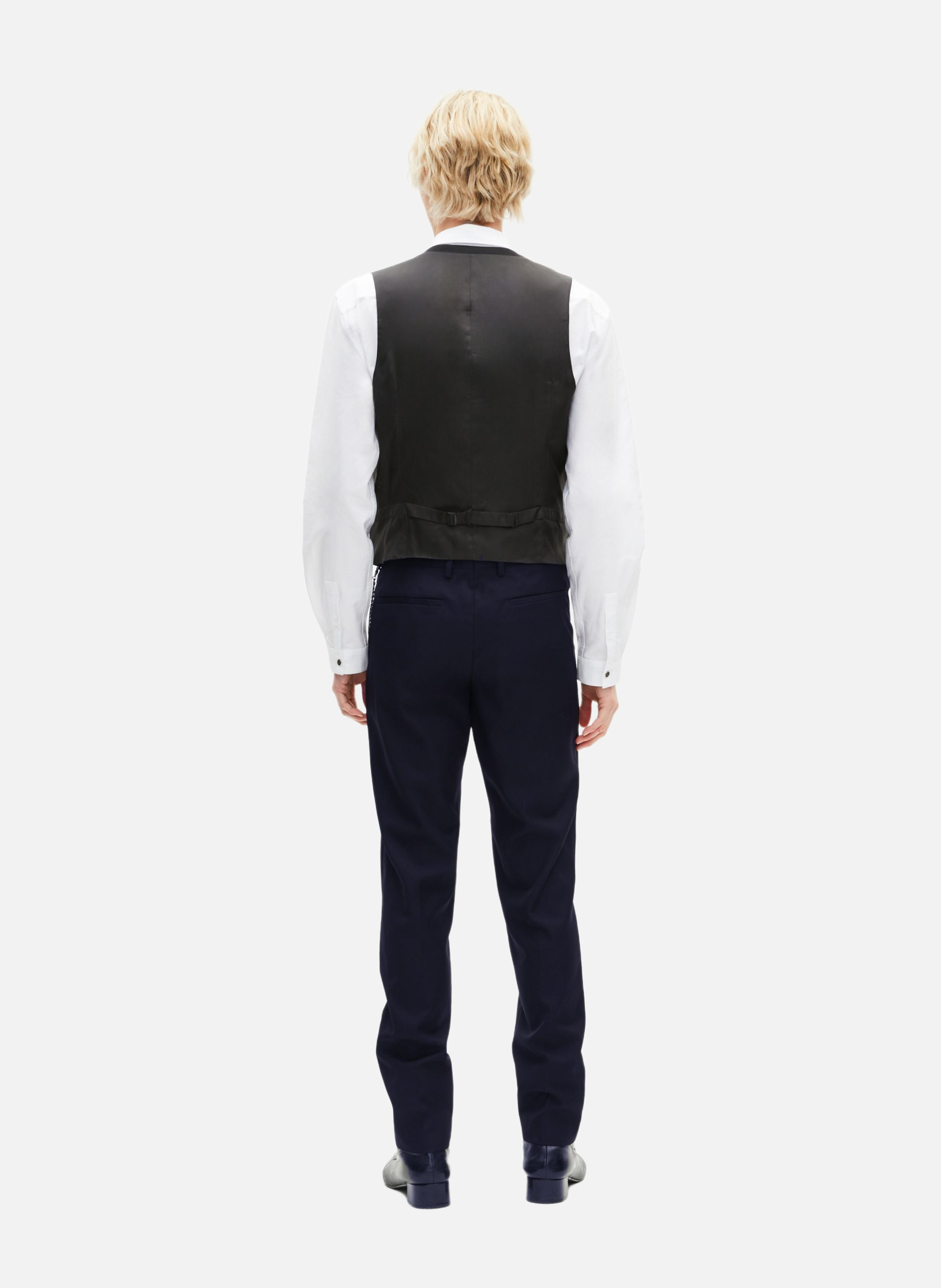 Navy wool suit vest THE KOOPLES Blue