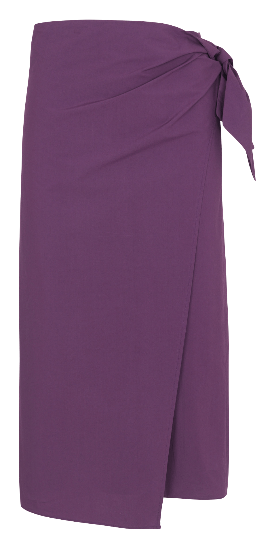 Solid straight wrap skirt BELLEPIECE Purple