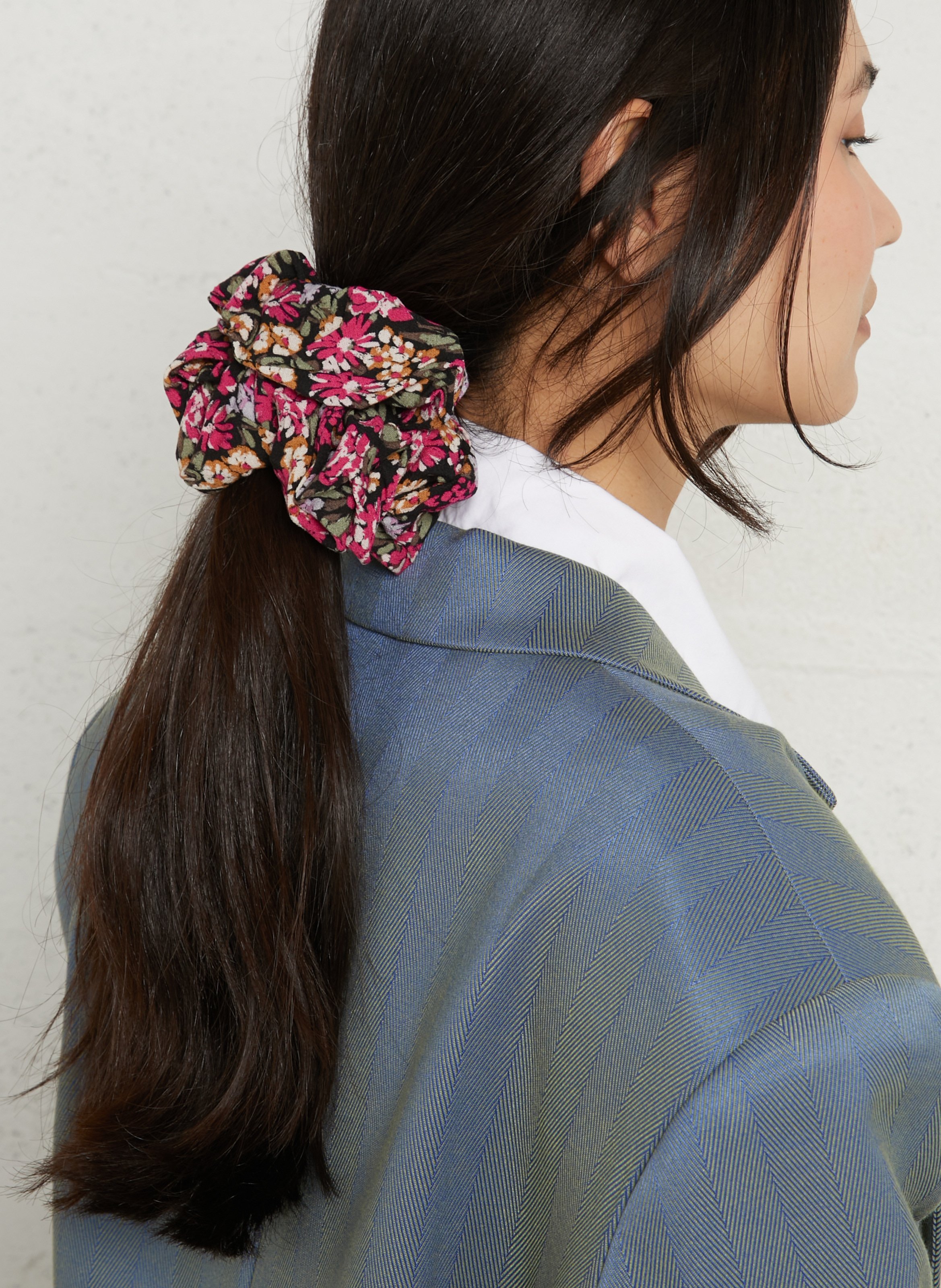 Printed scrunchie DES PETITS HAUTS Multicolored